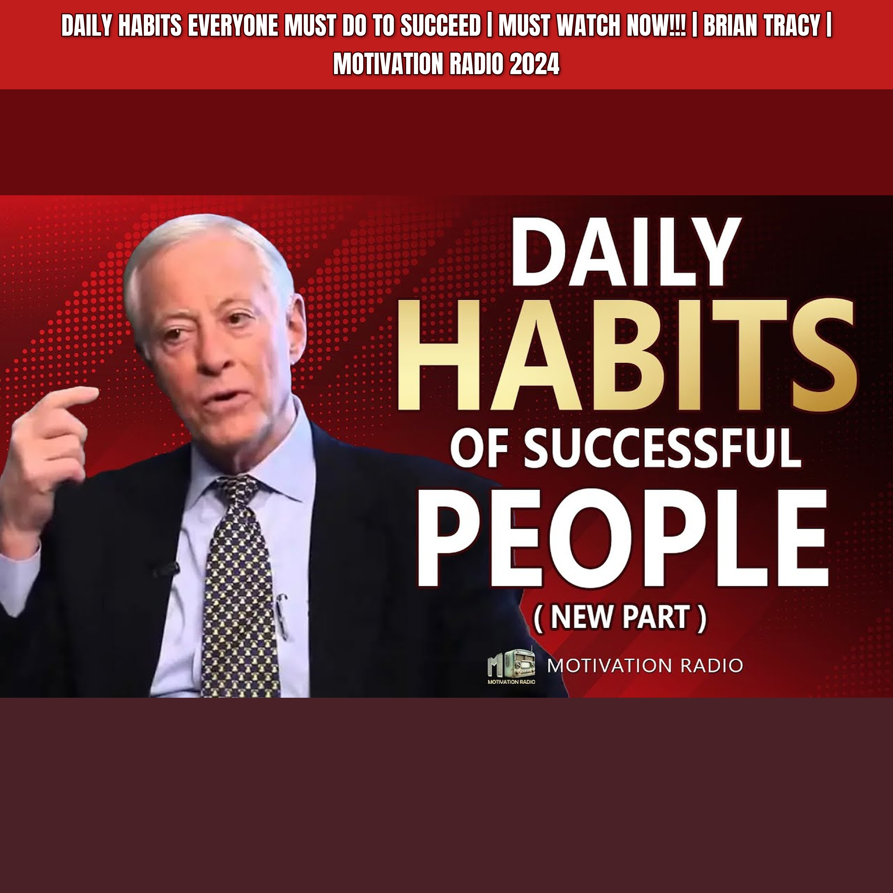 DAILY Habits EVERYONE MUST DO To Succeed | MUST WATCH NOW!!! | Brian Tracy | Motivation Radio 2024