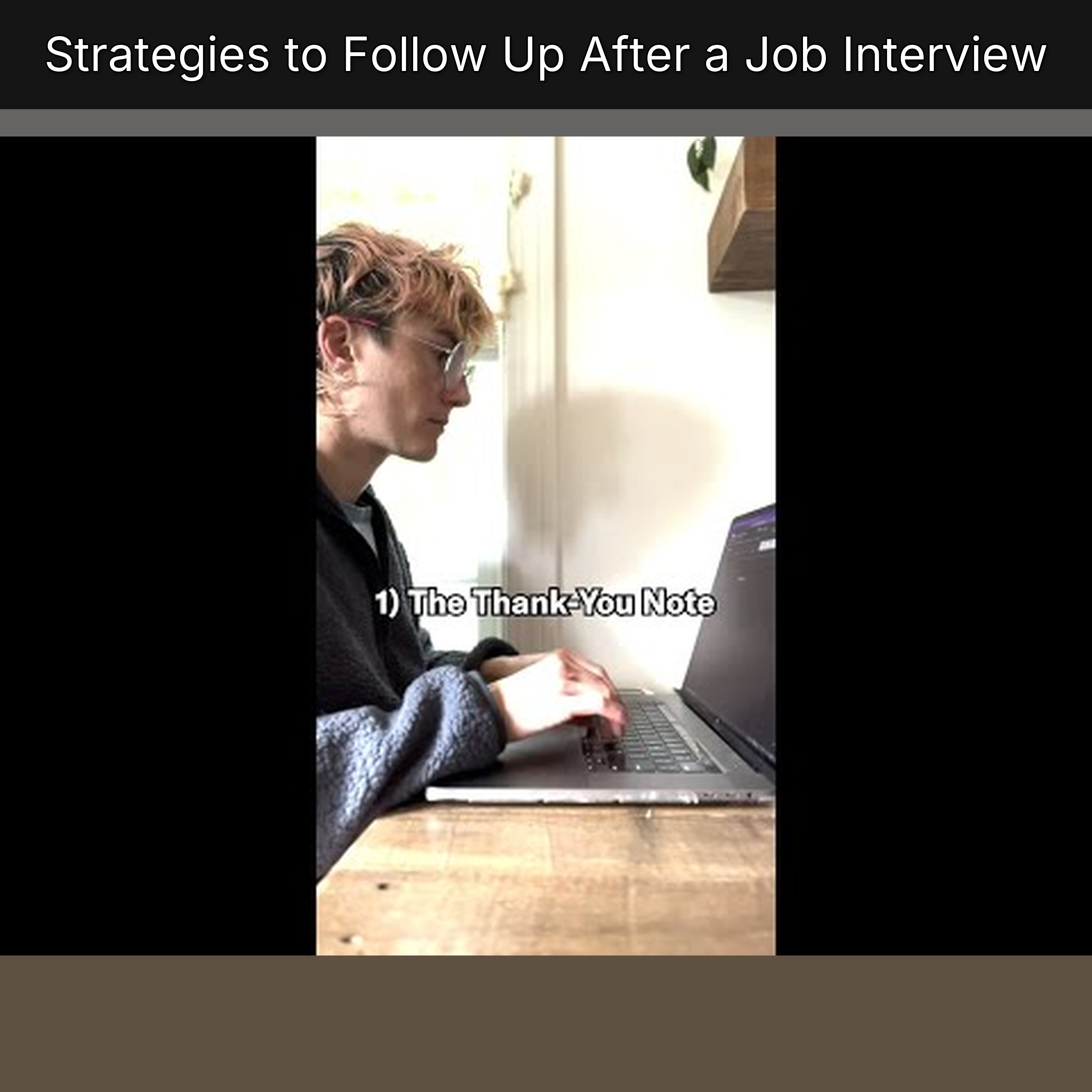 Strategies to Follow Up After a Job Interview episode artwork