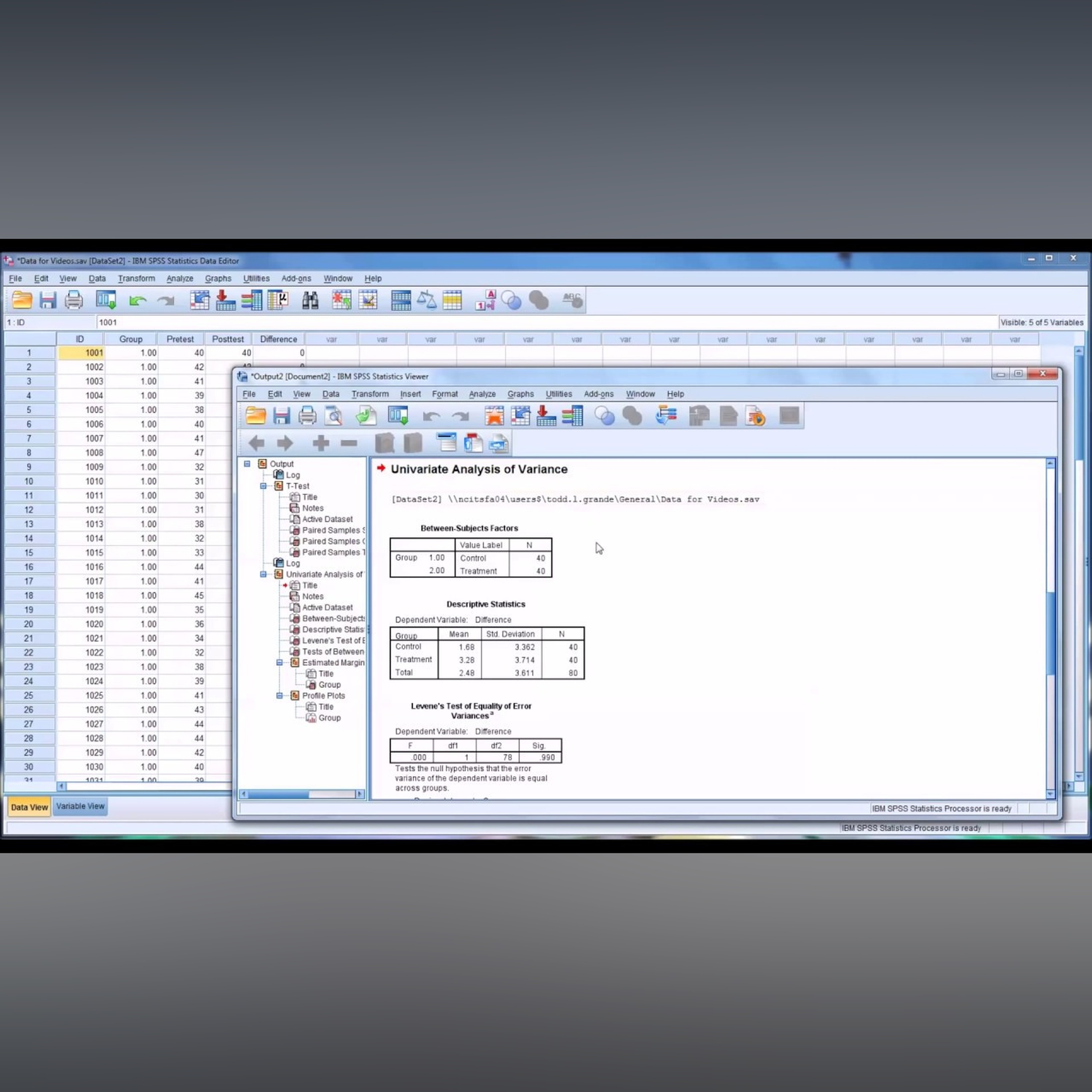 Pretest and Posttest Analysis Using SPSS episode artwork