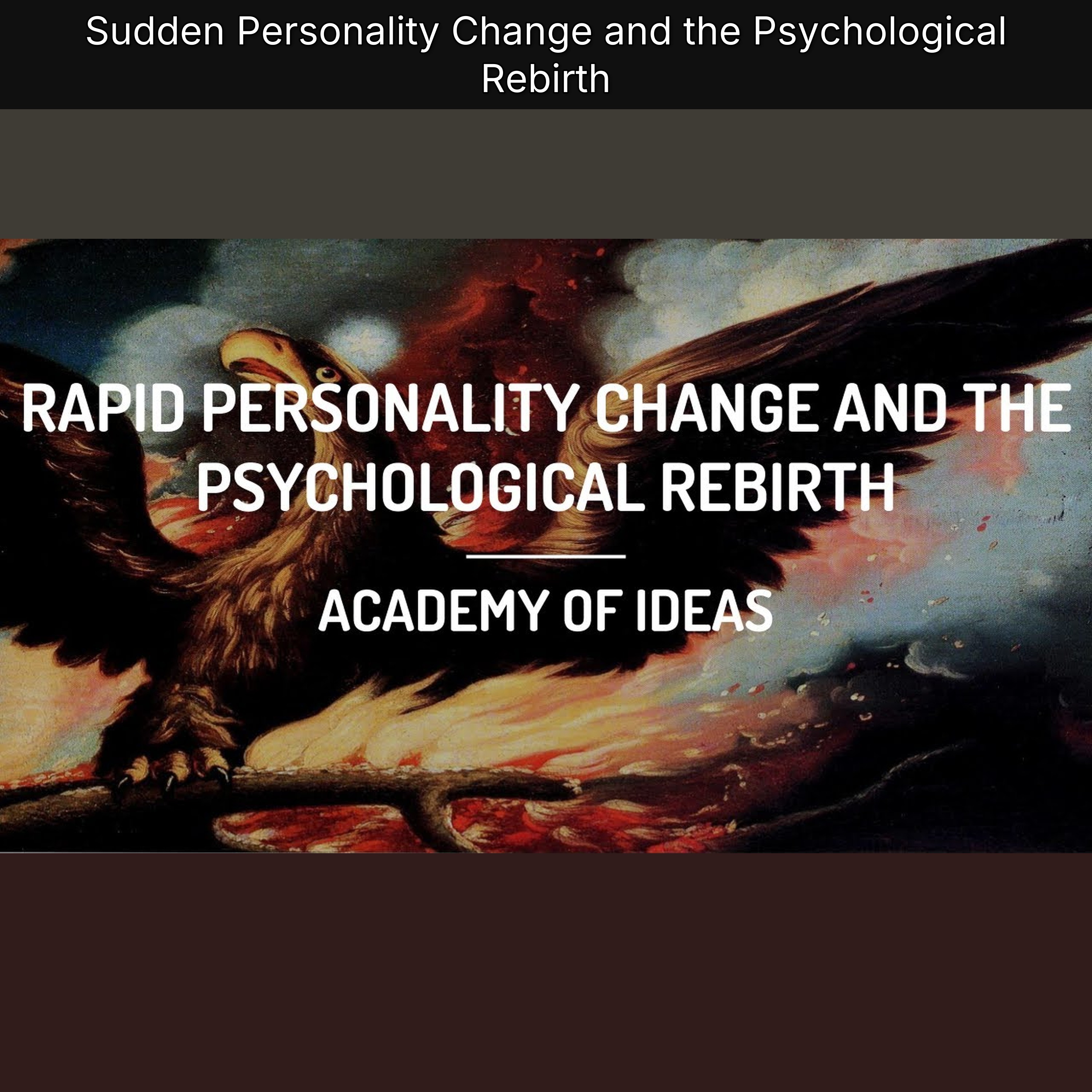 Sudden Personality Change and the Psychological Rebirth episode artwork