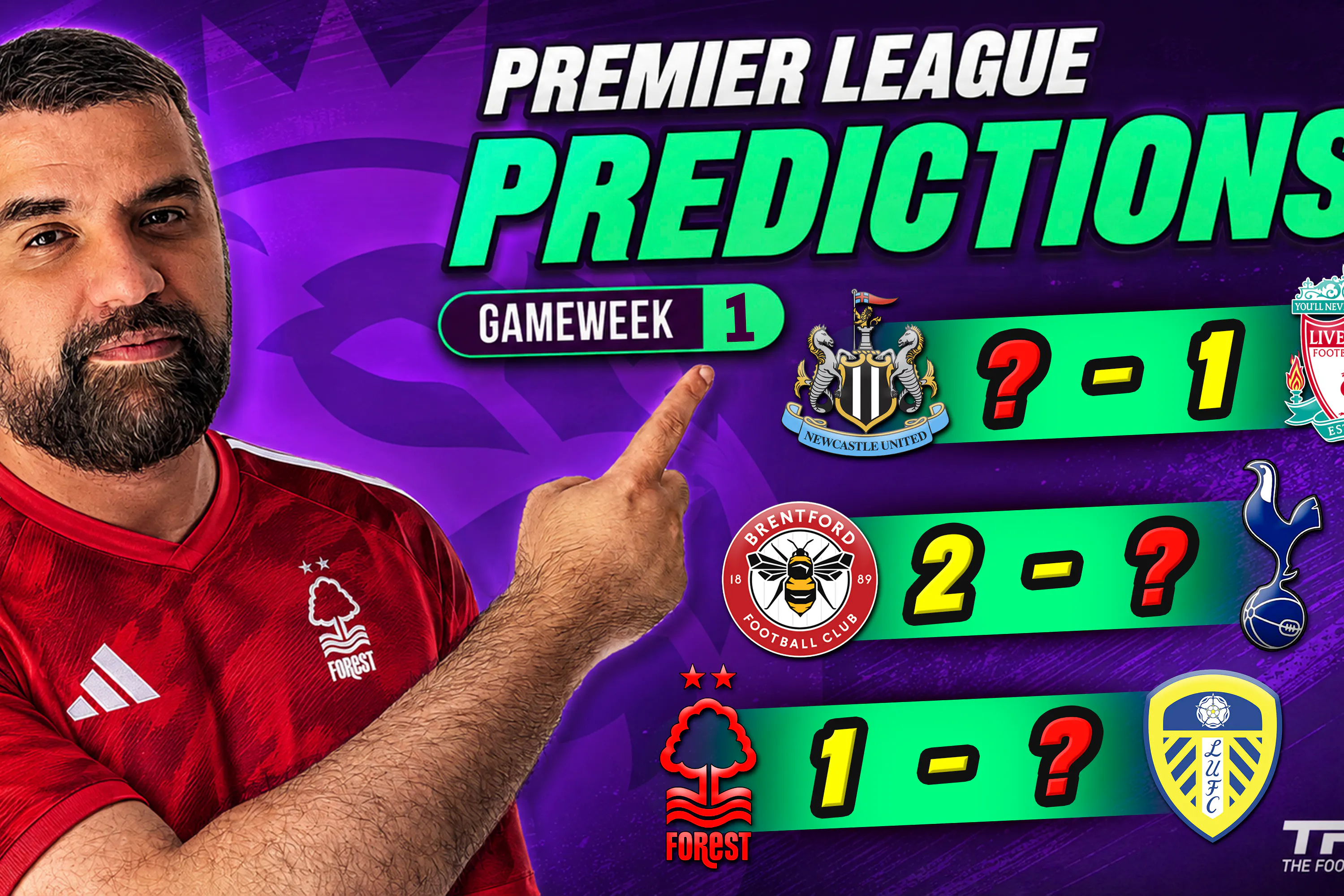PREMIER LEAGUE PREDICTIONS WEEK 1 episode artwork