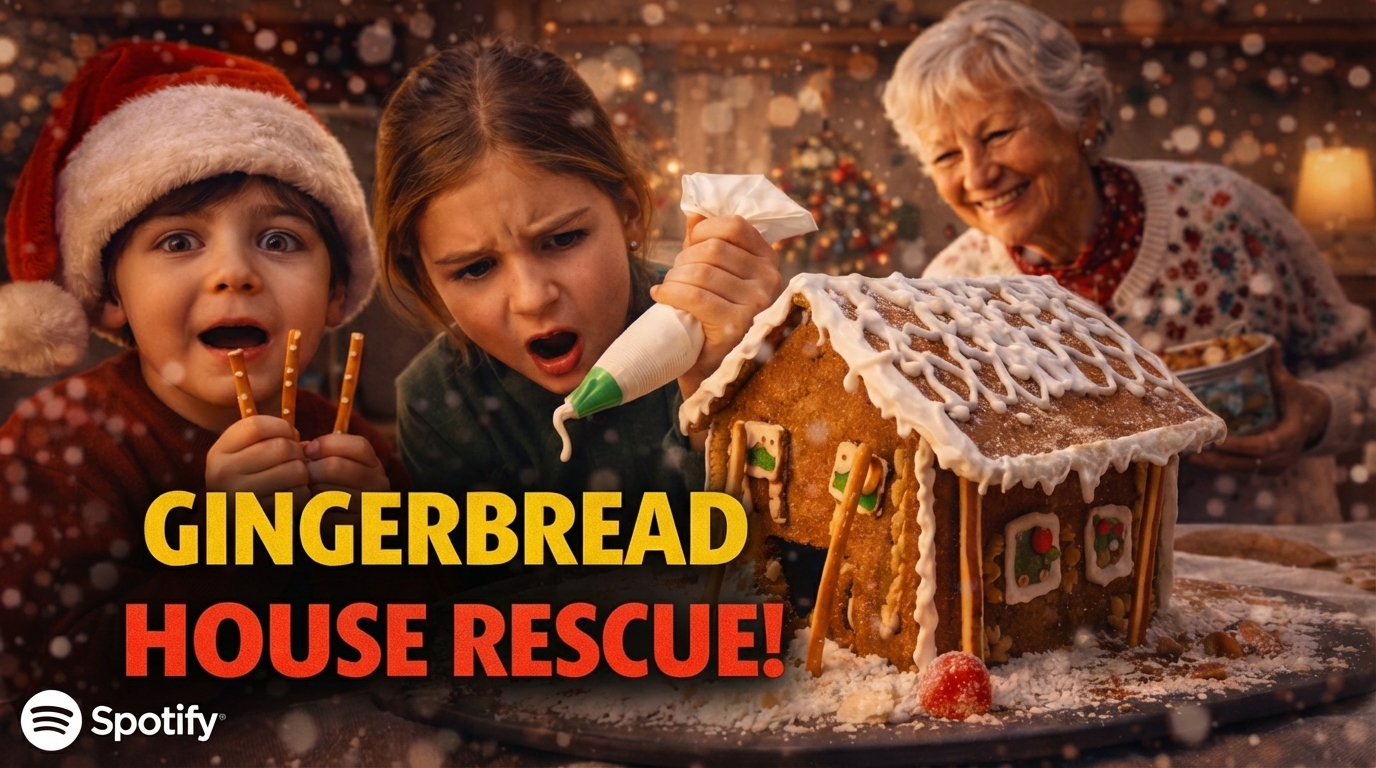Our Gingerbread House Started Collapsing | Last-Minute Christmas Save (Family Story) episode artwork