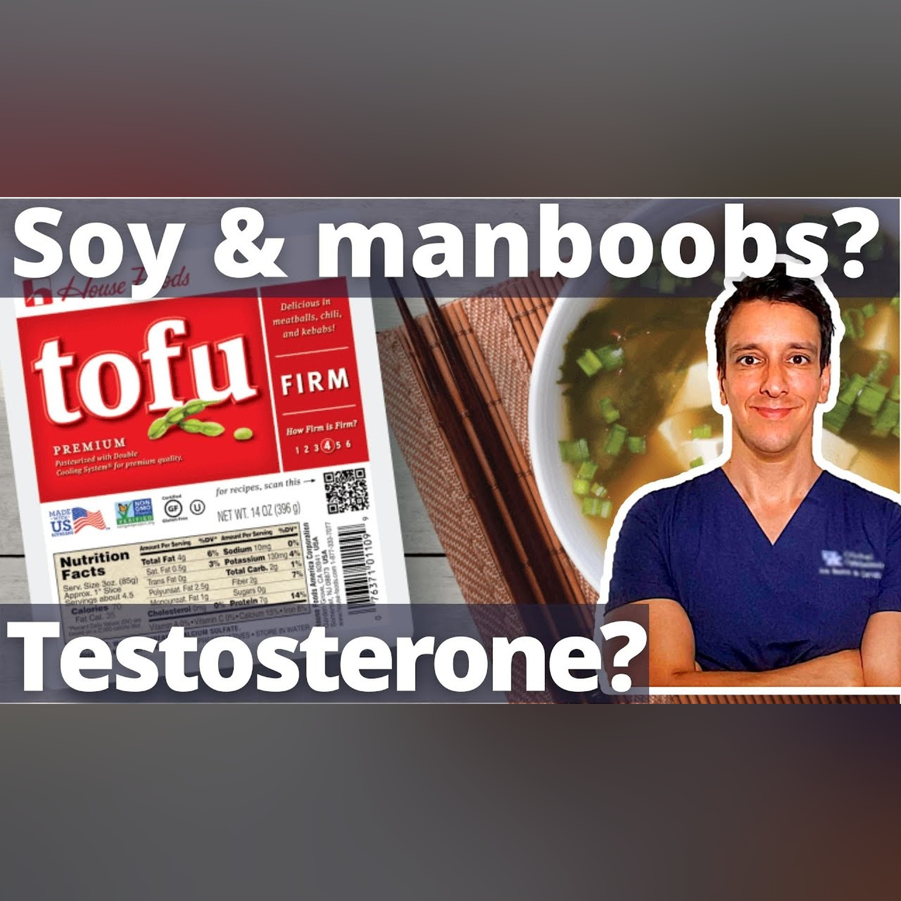 Does Soy cause manboobs?! Gynecomastia, Testosterone, Estrogen episode artwork