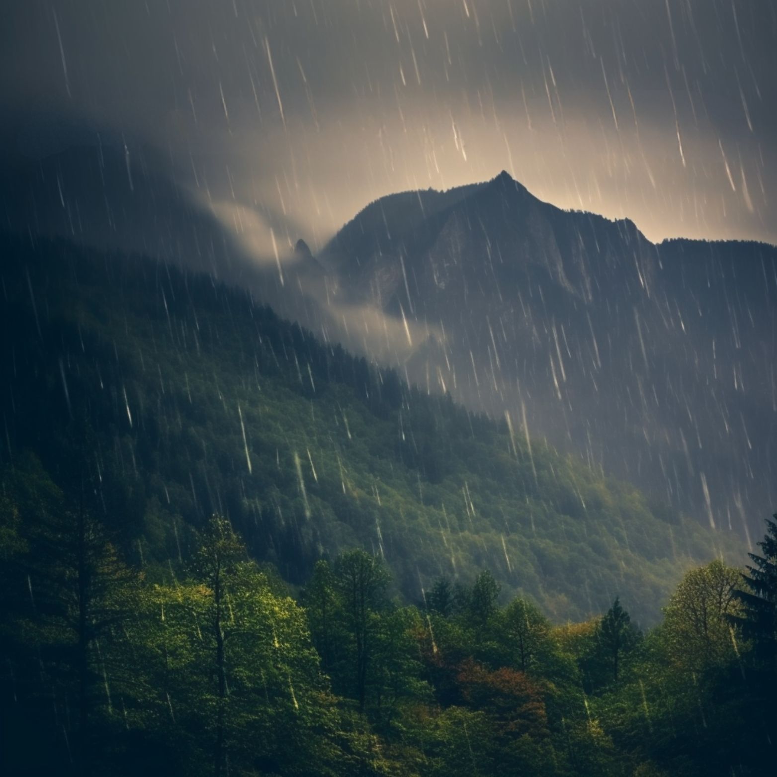 🎧 Mountain Rain & Thunderstorm Sleep Sounds - Ambient Noise For Sleep & Meditation