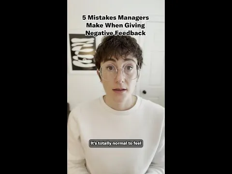 5 Mistakes Managers Make When Giving Negative Feedback episode artwork