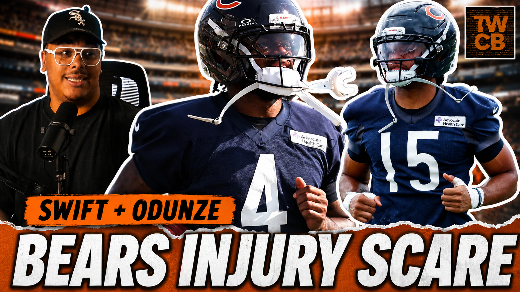 Chicago Bears News: Rome Odunze & D’Andre Swift Leave Practice Early episode artwork
