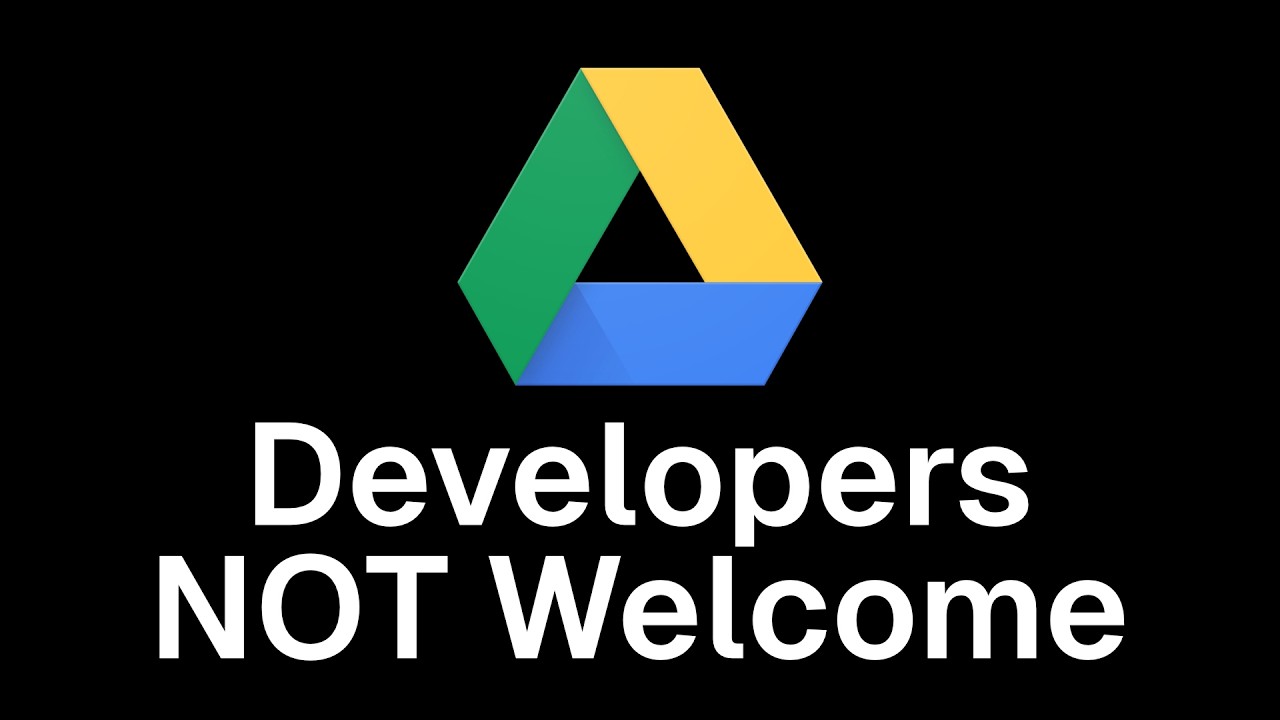 Google Drive hates developers now | Theo - t3․gg