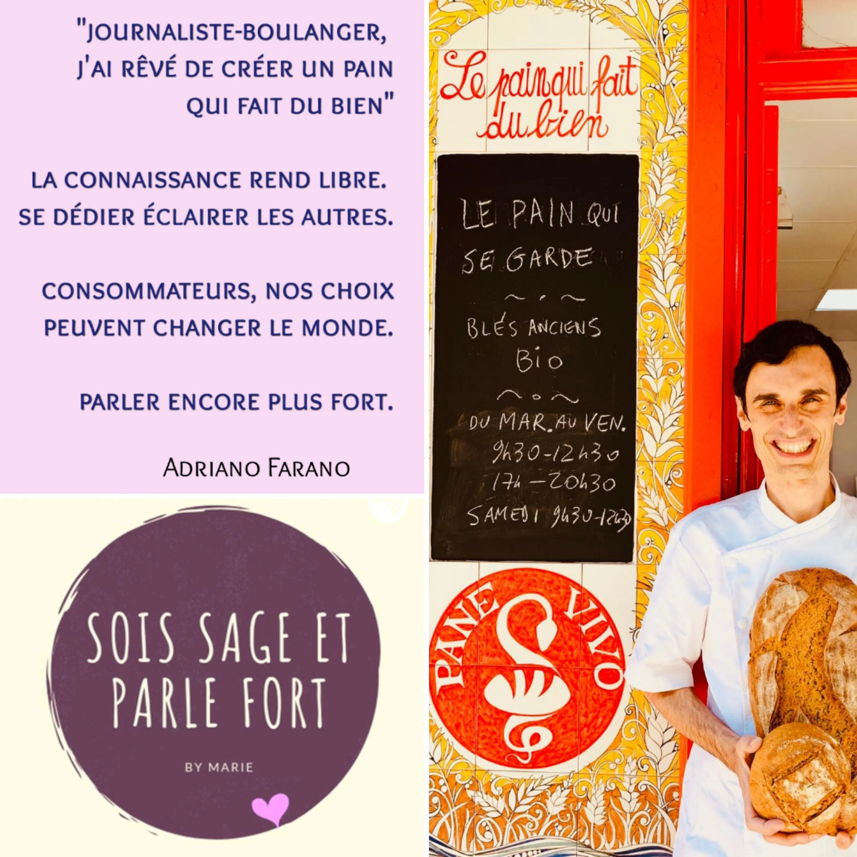 Adriano Farano, l'éclaireur (un peu fou) qui rêvait d'un pain qui fait du bien : Pane Vivo