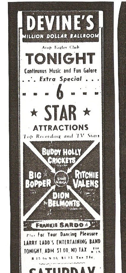 WINTER DANCE PARTY: JANUARY 23, 1959