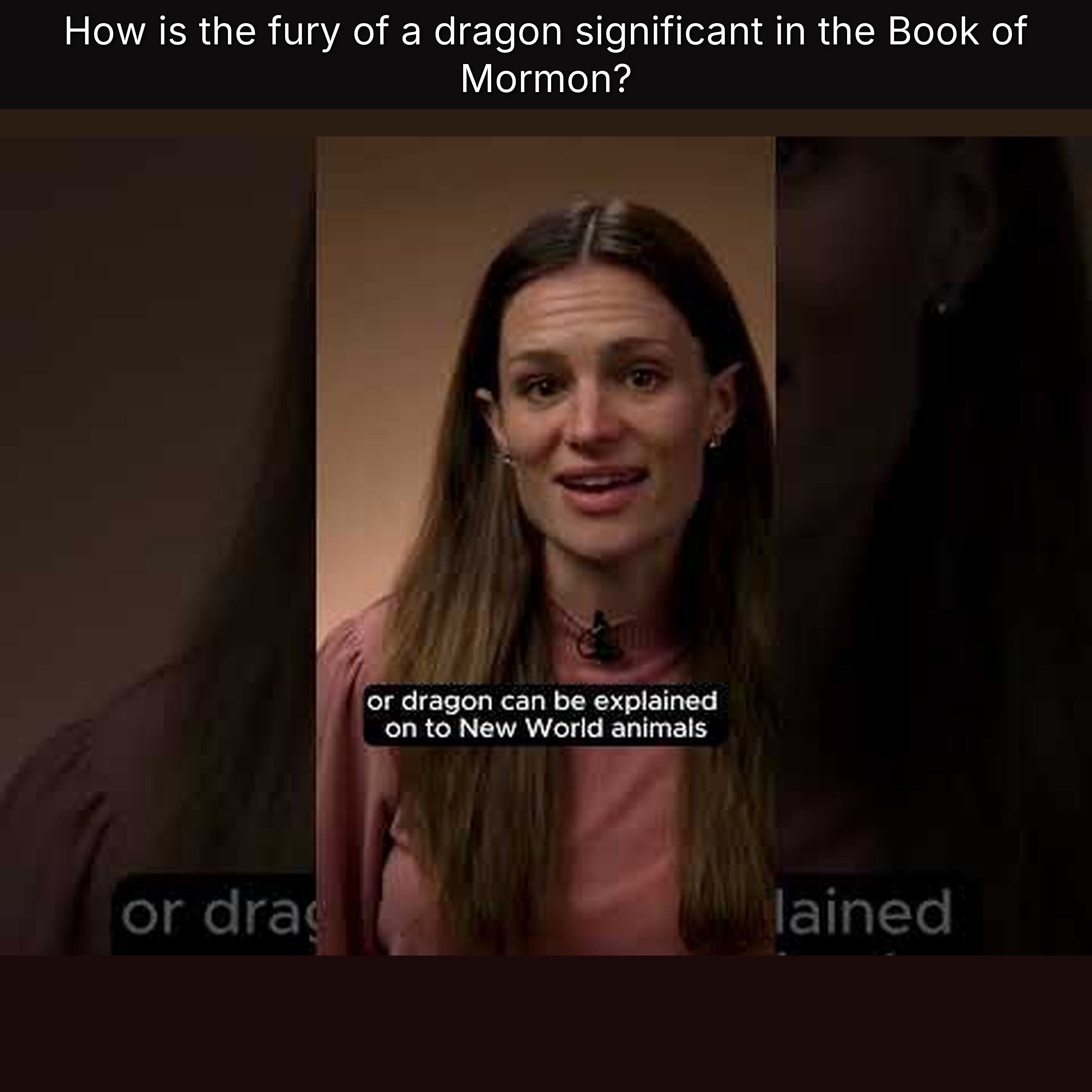 How is the fury of a dragon significant in the Book of Mormon?