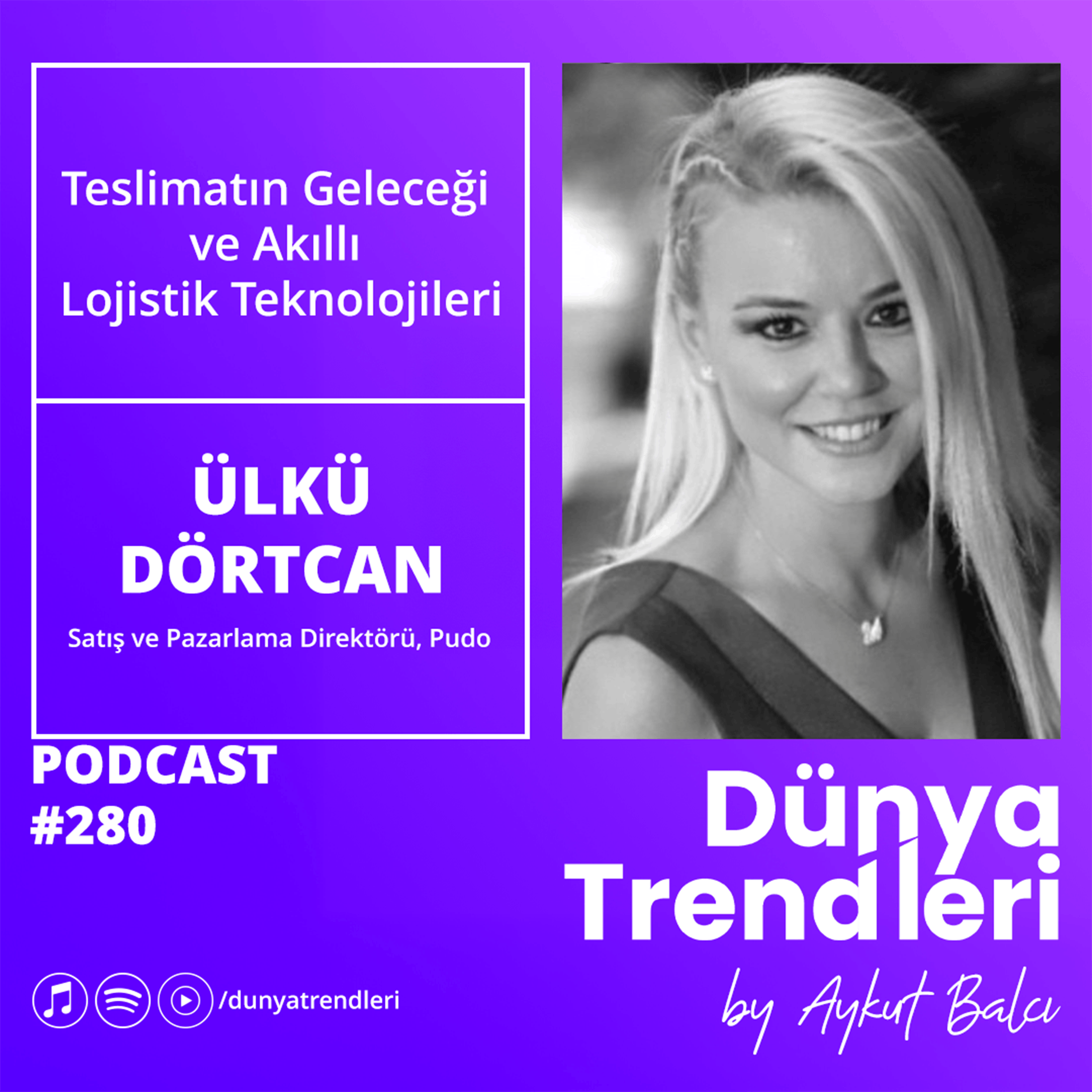 Teslimatın Geleceği ve Akıllı Lojistik Teknolojileri - Konuk: Pudo Satış ve Pazarlama Direktörü Ülkü Dörtcan Teslimatın Geleceği ve Akıllı Lojistik Teknolojileri - Konuk: Pudo Satış ve Pazarlama Direktörü Ülkü Dörtcan