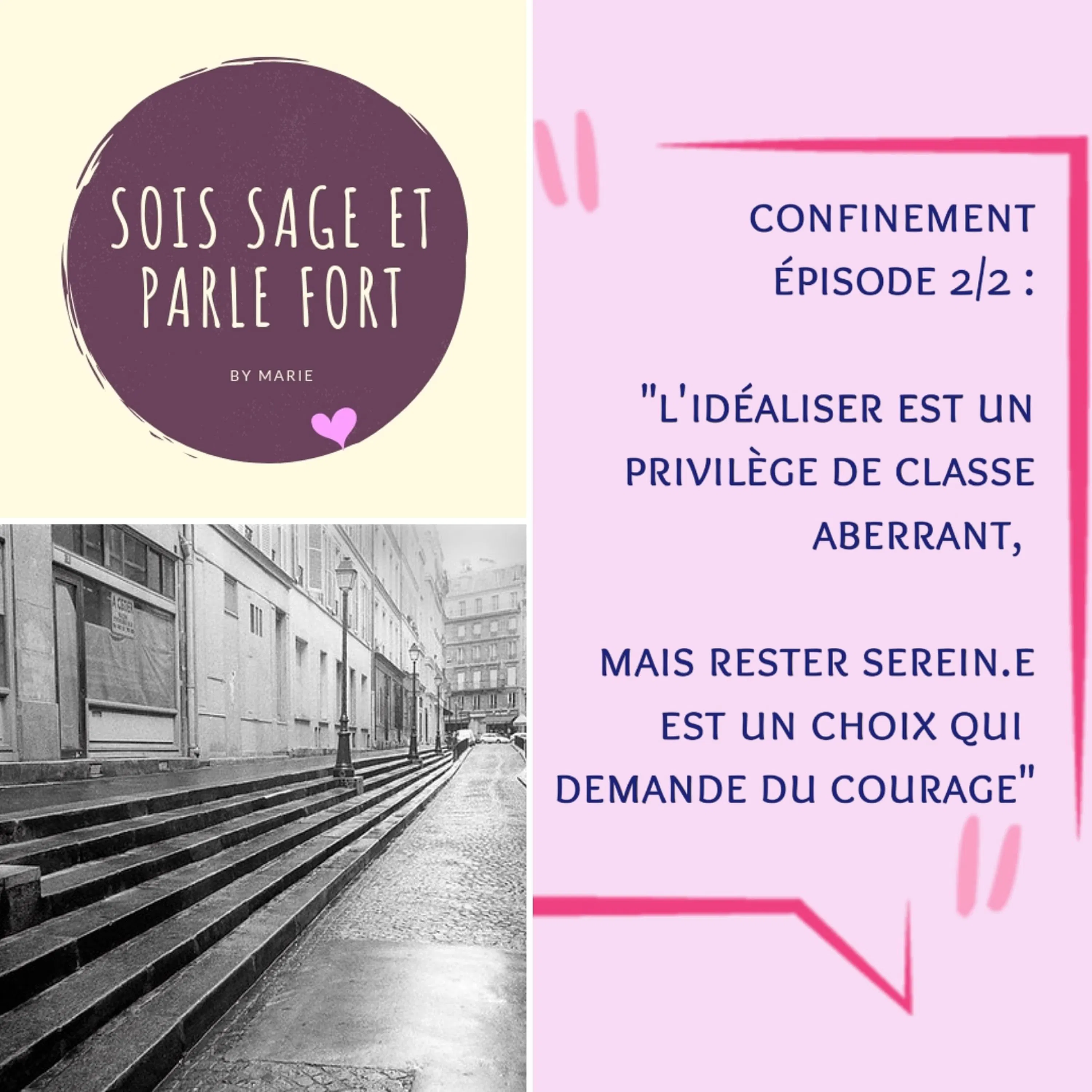 Confinement 2/2 : L'idéaliser est un privilège de classe aberrant, mais rester serein.e est un choix qui demande du courage
