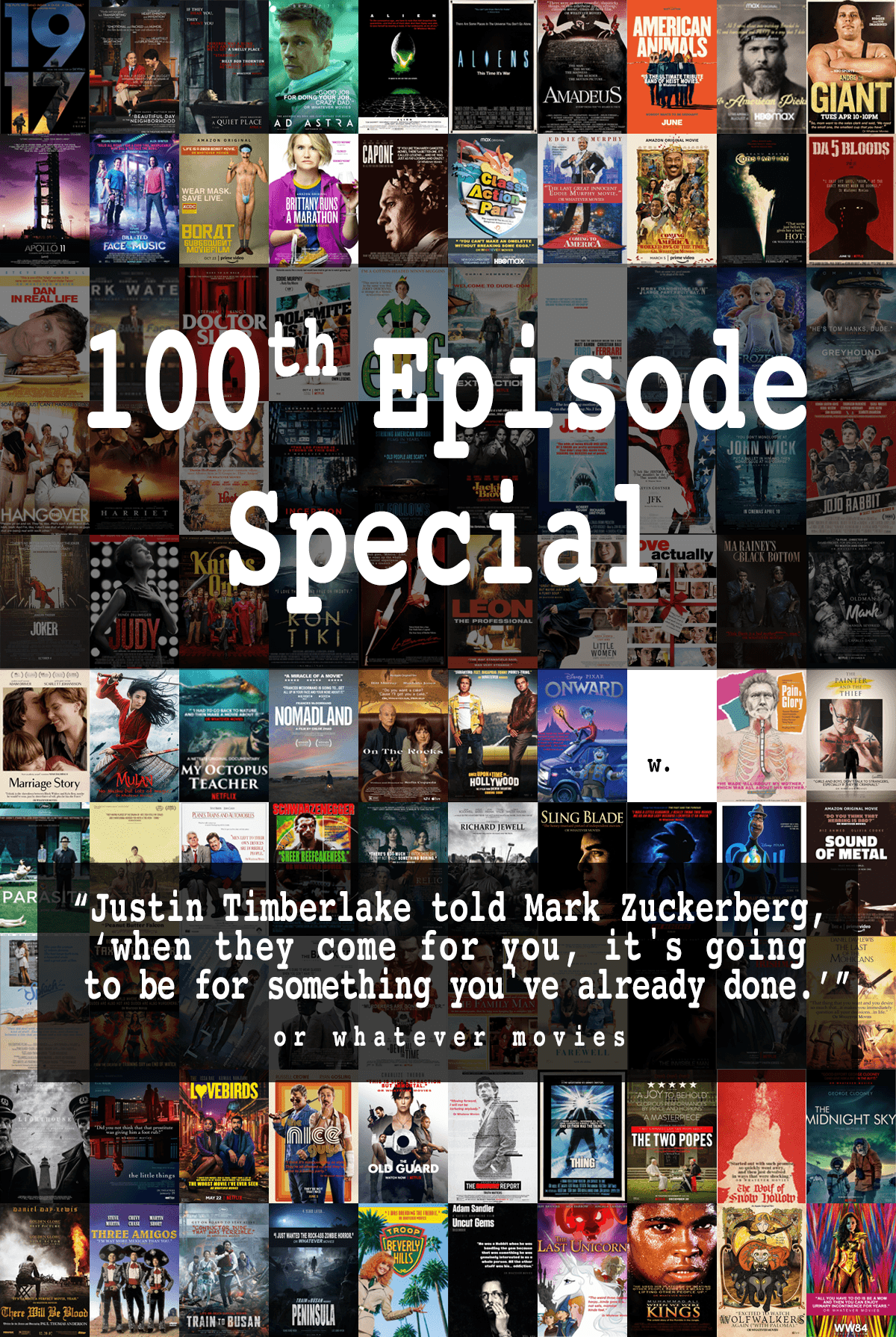 100TH EPISODE SPECIAL | Or Whatever Movies | Bonus 34 episode artwork
