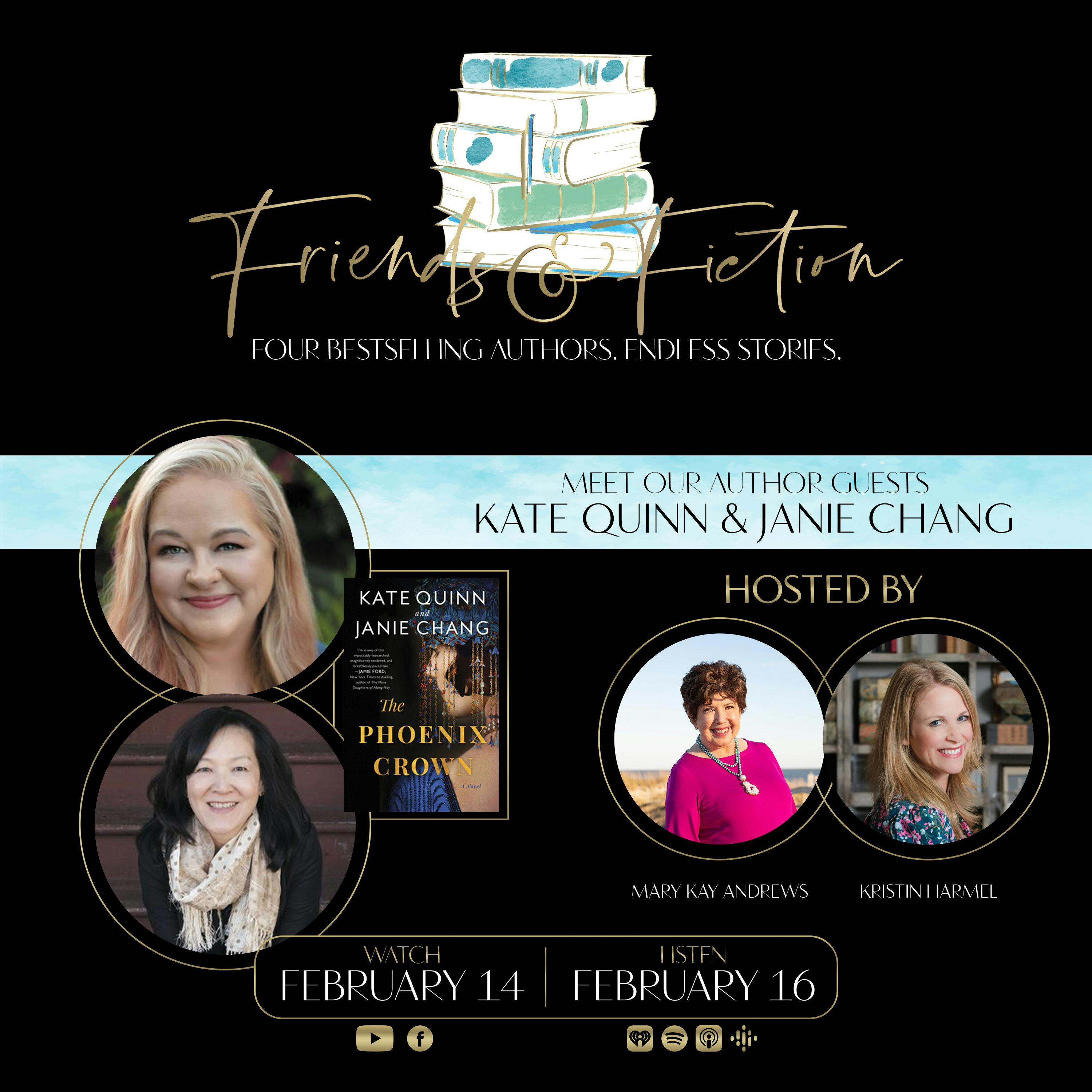 Friends & Fiction with Kate Quinn & Janie Chang