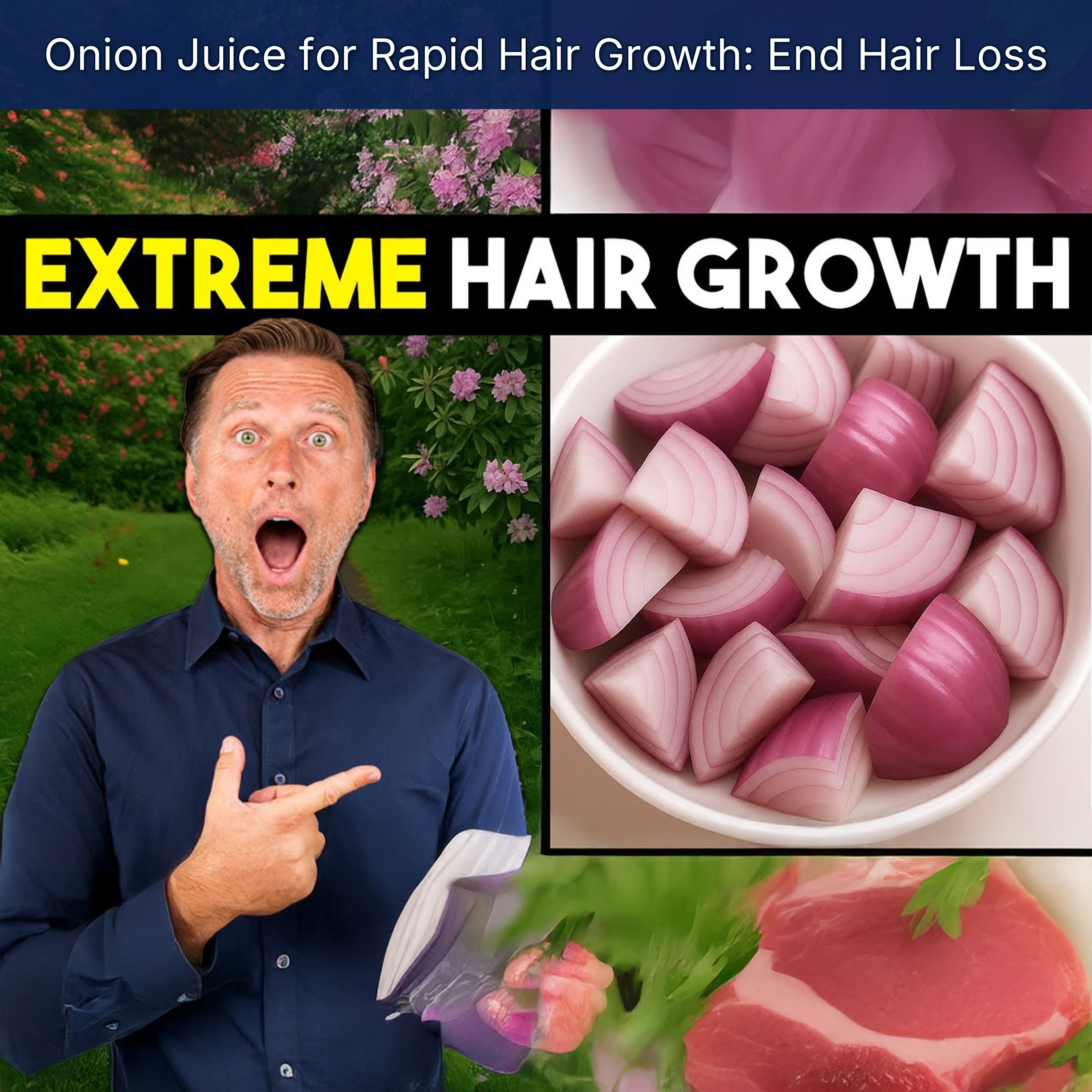 Onion Juice for Rapid Hair Growth: End Hair Loss
