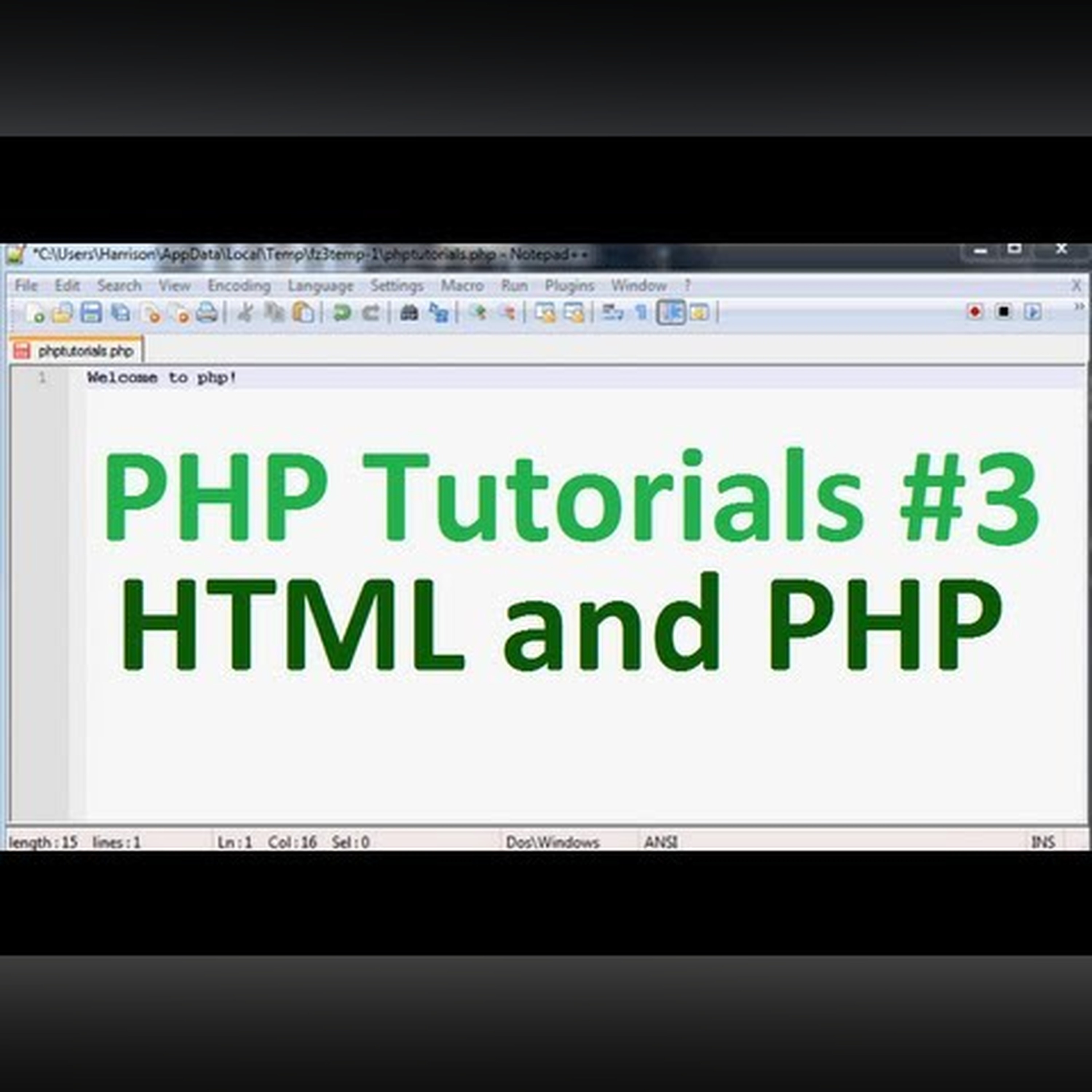 Basic PHP Tutorial 3: HTML with PHP episode artwork