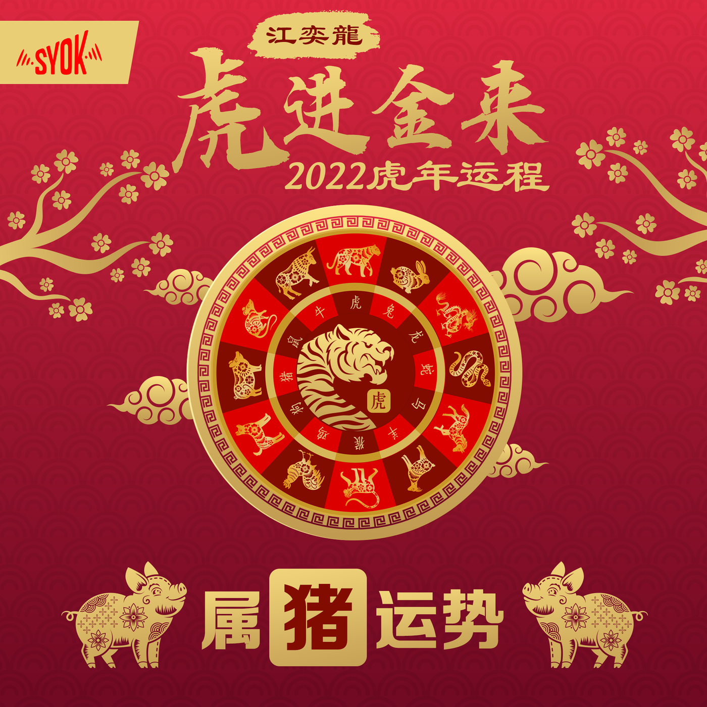 属猪运势:合中有破 慎防口舌 福星高照 逢凶化吉|江奕龍 虎进金来 2022 虎年运程