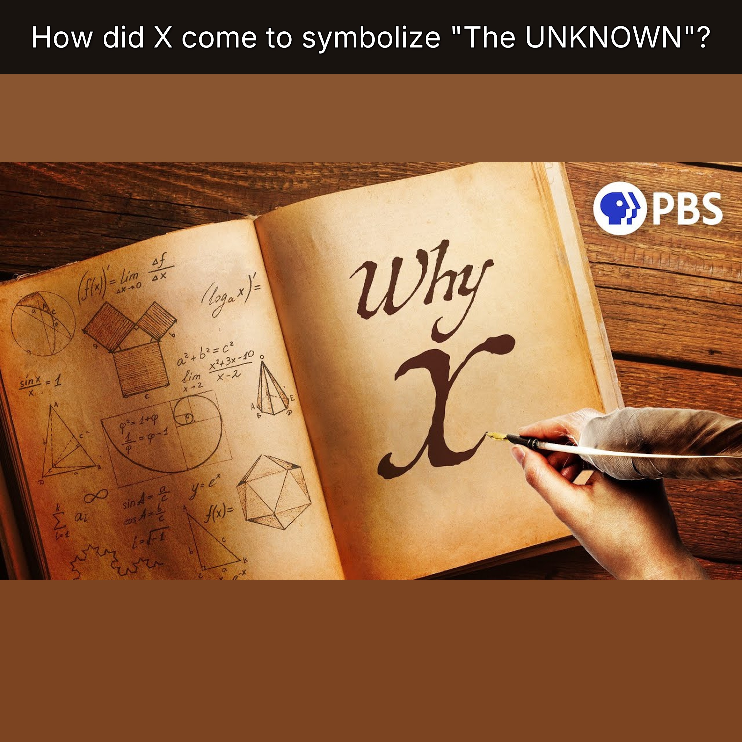How did X come to symbolize "The UNKNOWN"? episode artwork