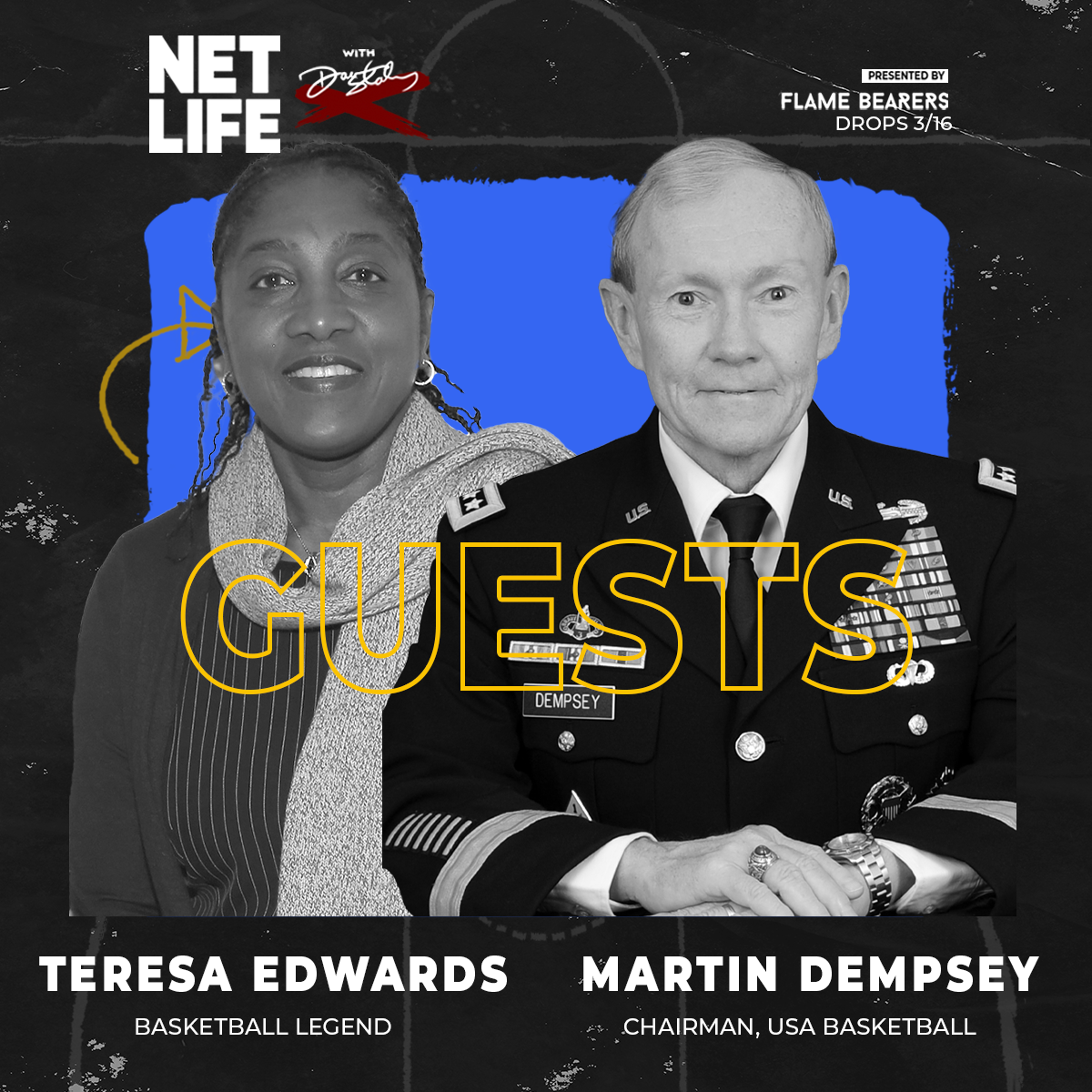 Teresa Edwards & General Martin Dempsey