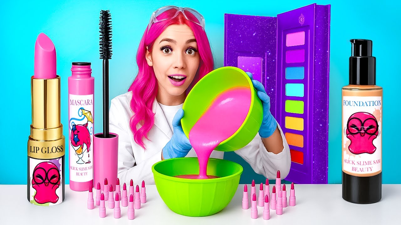 OMG! Slime Sam Created GIANT Beauty Products That Actually WORK!