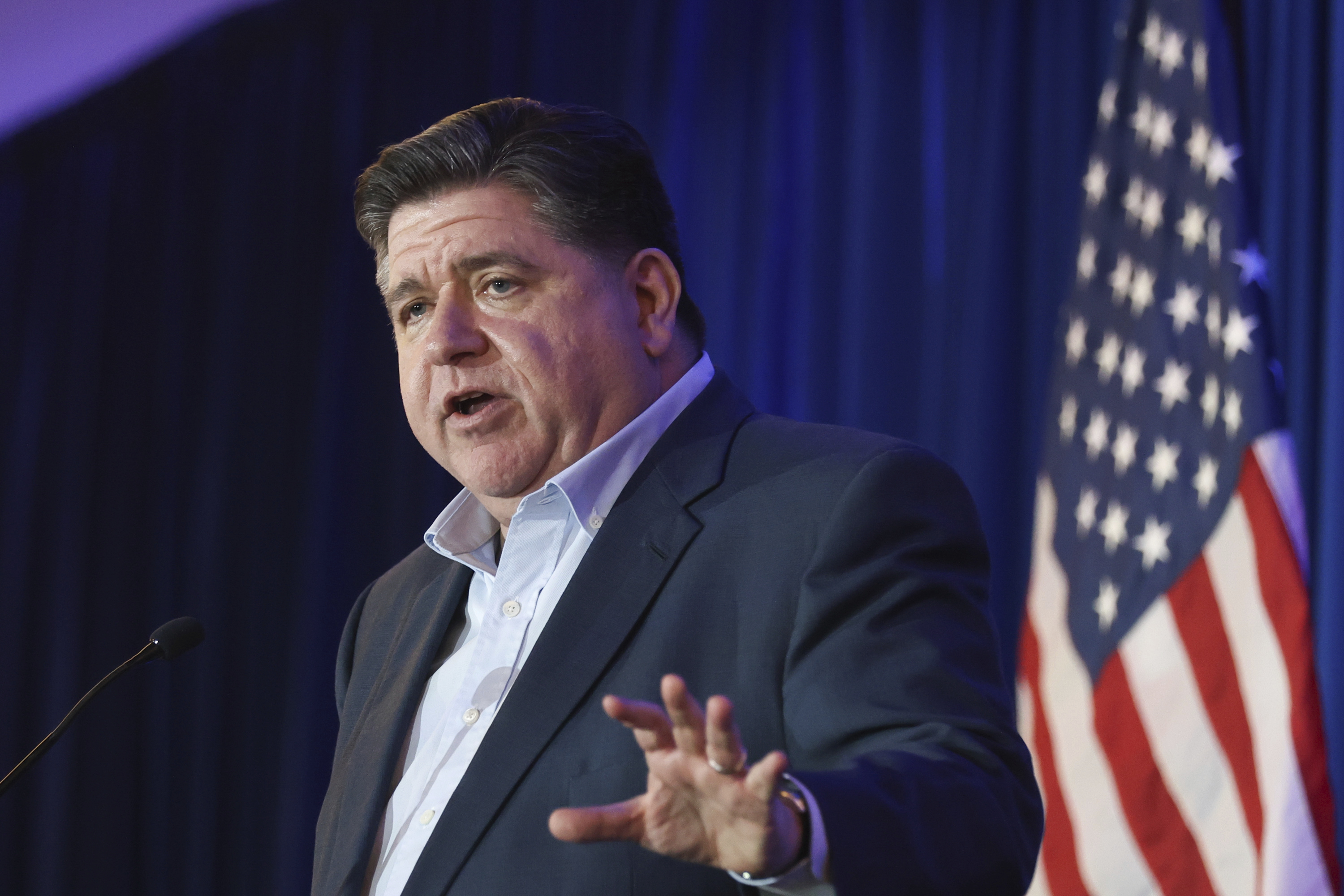 JB Pritzker says Trump is defunding the Chicago police