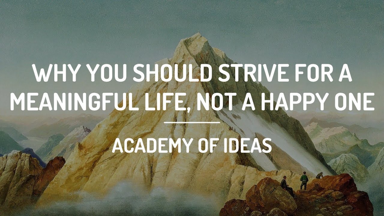 Why You Should Strive for a Meaningful Life, Not a Happy One episode artwork