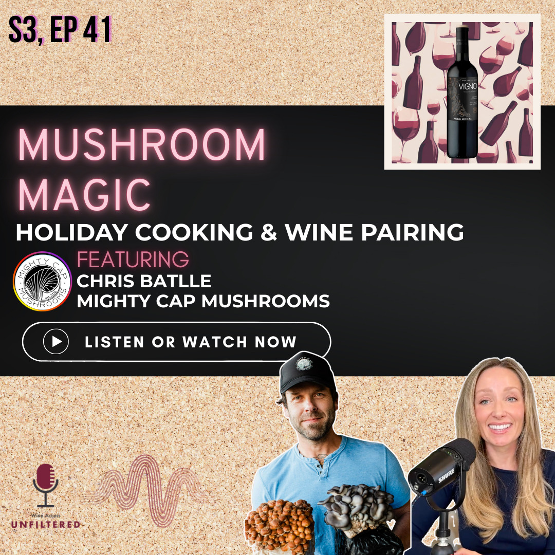 Mushroom Magic: Holiday Cooking & Wine Pairing featuring Mighty Cap Mushroom