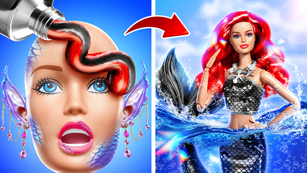 ¡La Sirena Hizo un Trato OSCURO! De Nerd Rechazado a Hermosa Sirena Oscura