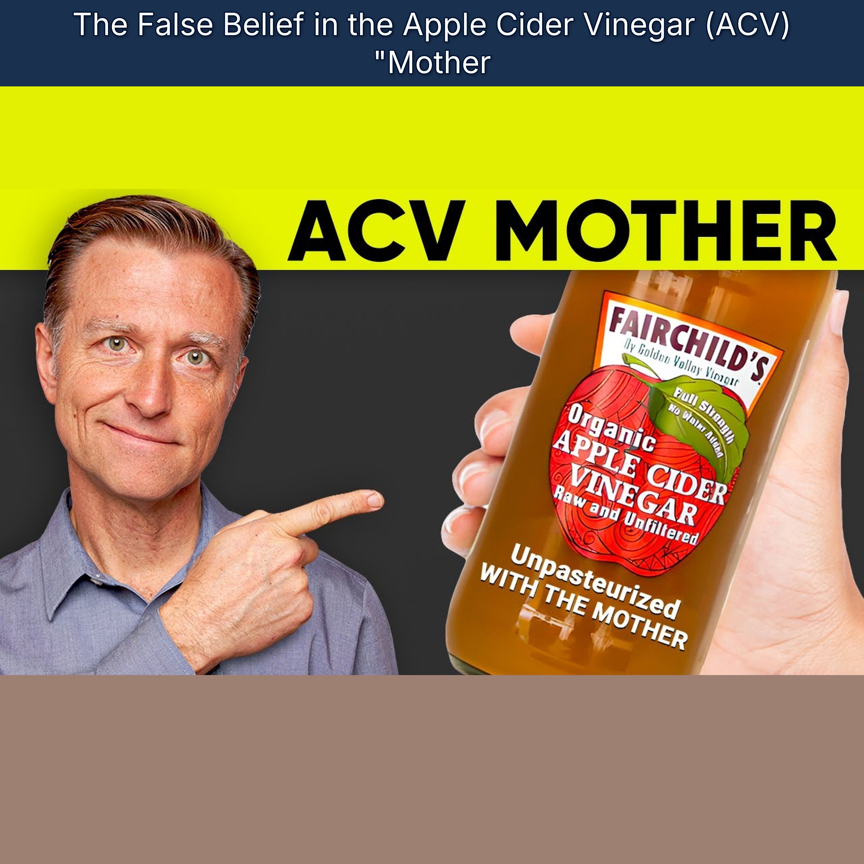 The False Belief in the Apple Cider Vinegar (ACV) "Mother episode artwork