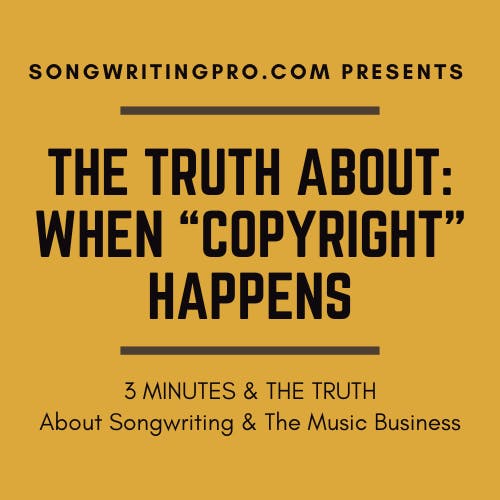 3 Minutes & The Truth: When ”Copyright” Happens
