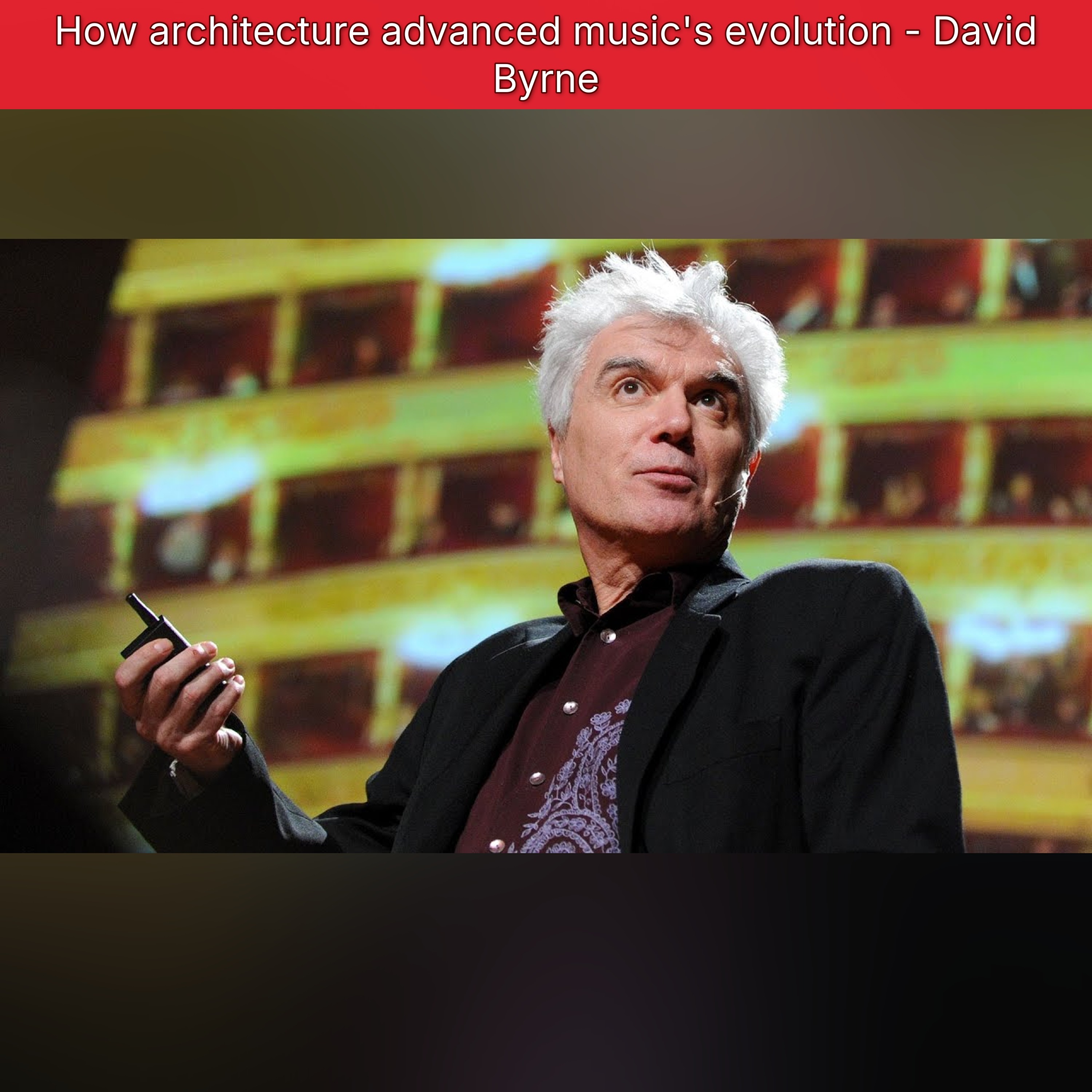 How architecture advanced music's evolution - David Byrne episode artwork