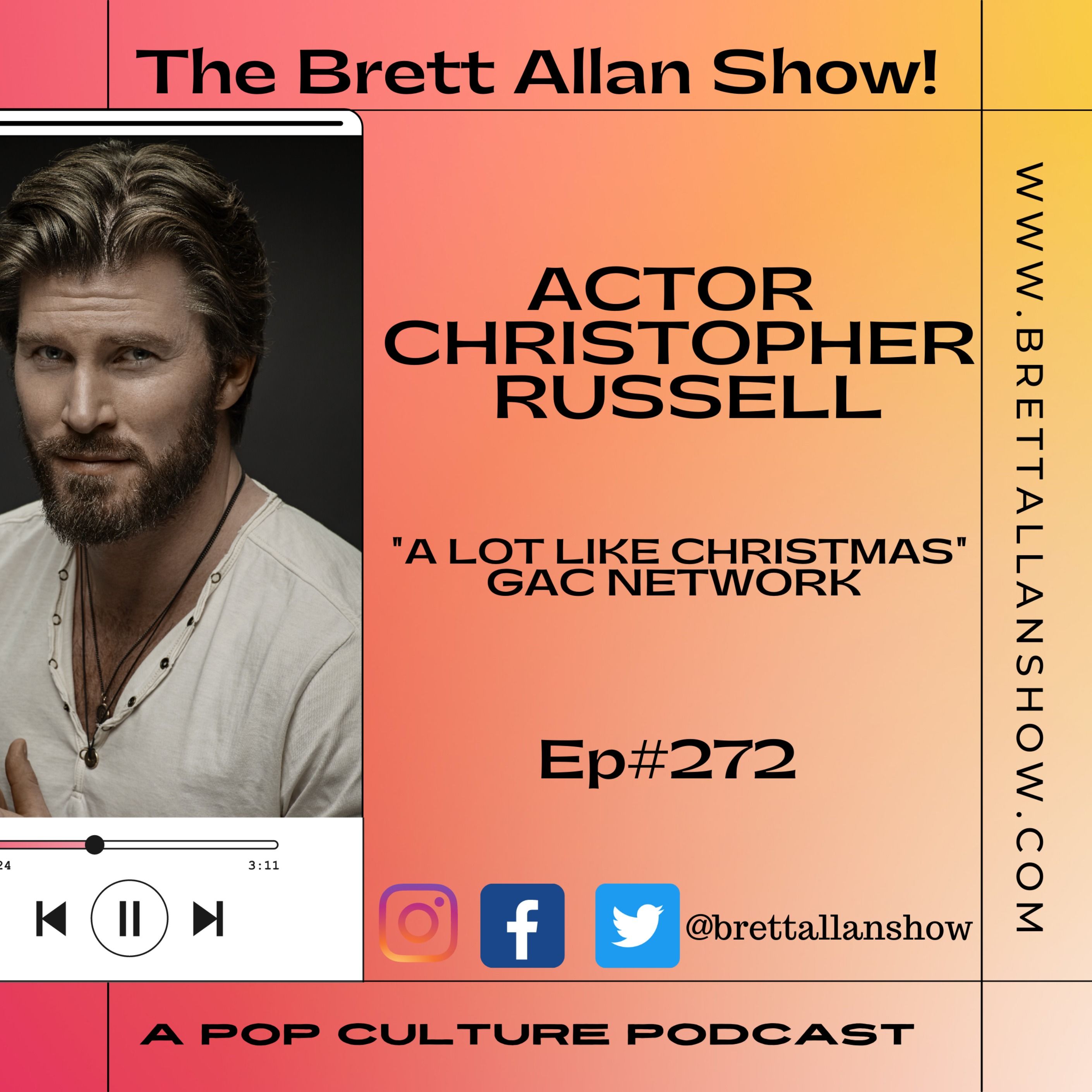 Actor Christopher Russell |Talks  New Holiday Classic Film "A Lot Like Christmas", "Day of The Dead", " Reacher" and Much More
