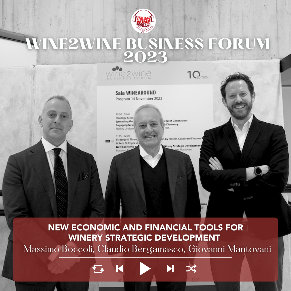 Massimo Boccoli, Claudio Bergamasco, Giovanni Mantovani | wine2wine Business Forum 2023