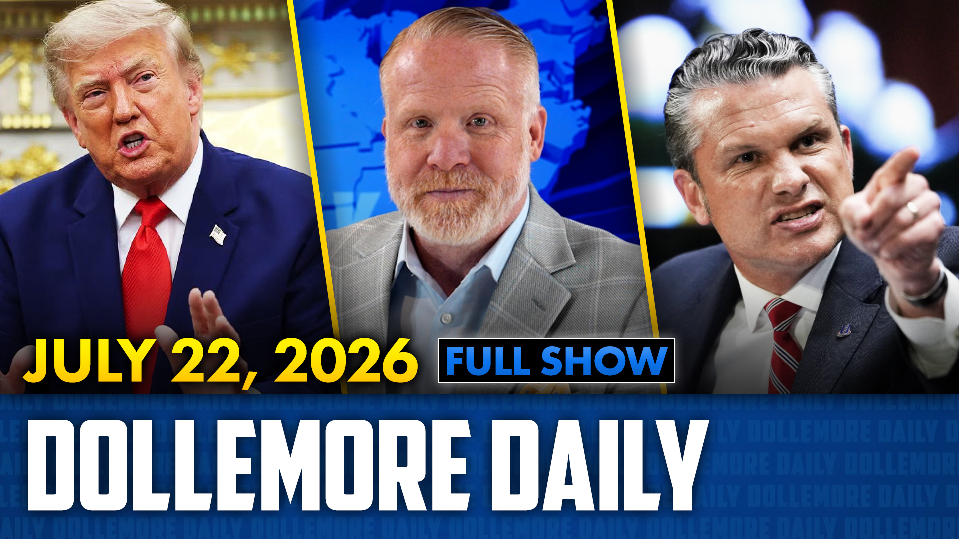 Trump Lets China Off the Hook & Hegseth SNAPS After Being Called "Failure" - July 22, 2026 episode artwork