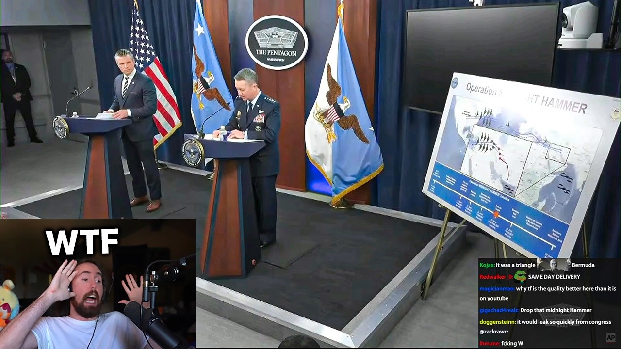 Pentagon shows their Iran attack plans | Asmongold TV