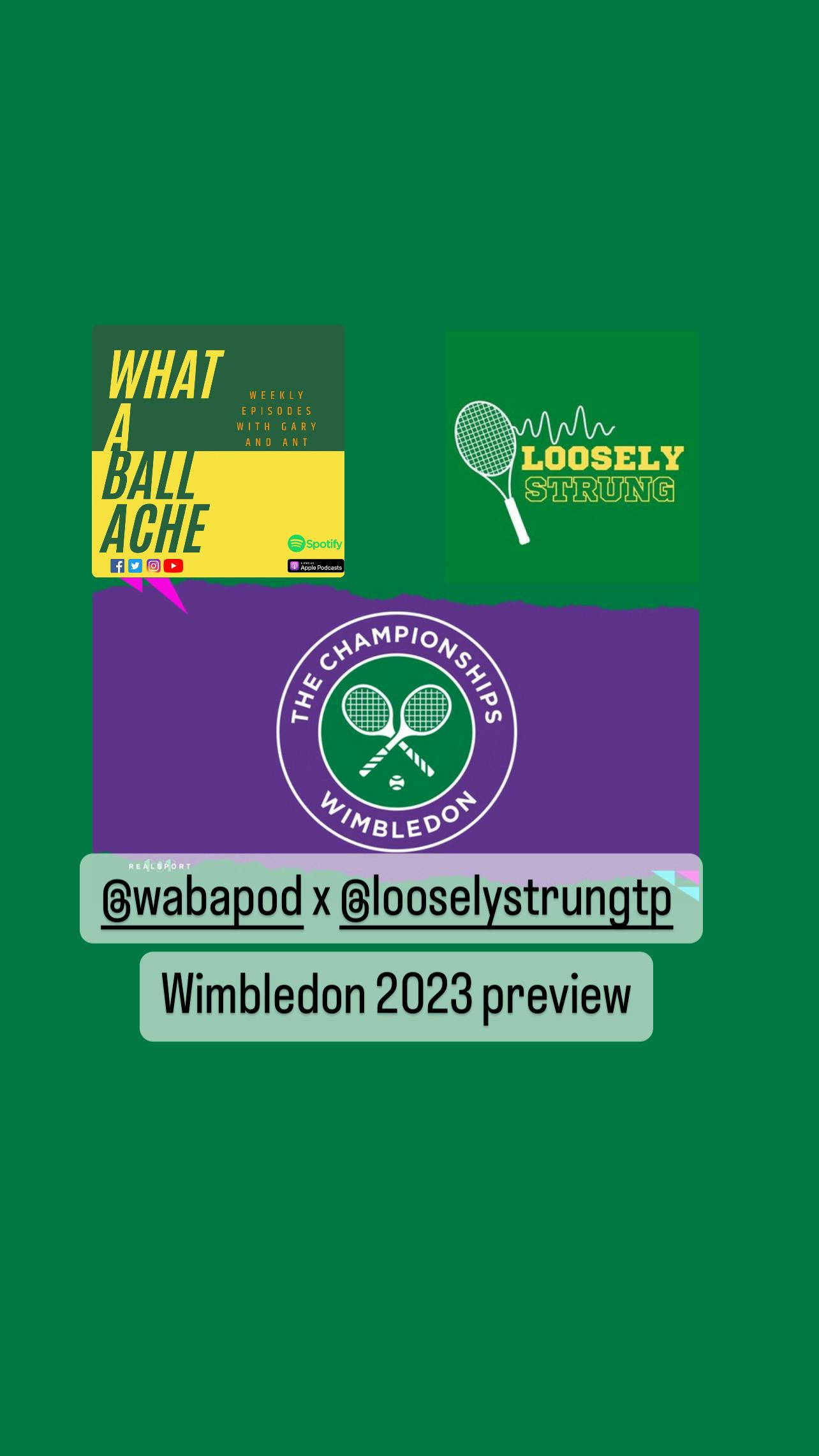 #72 - Waba x Loosely Strung Tennis Podcast - Wimbledon 2023 preview