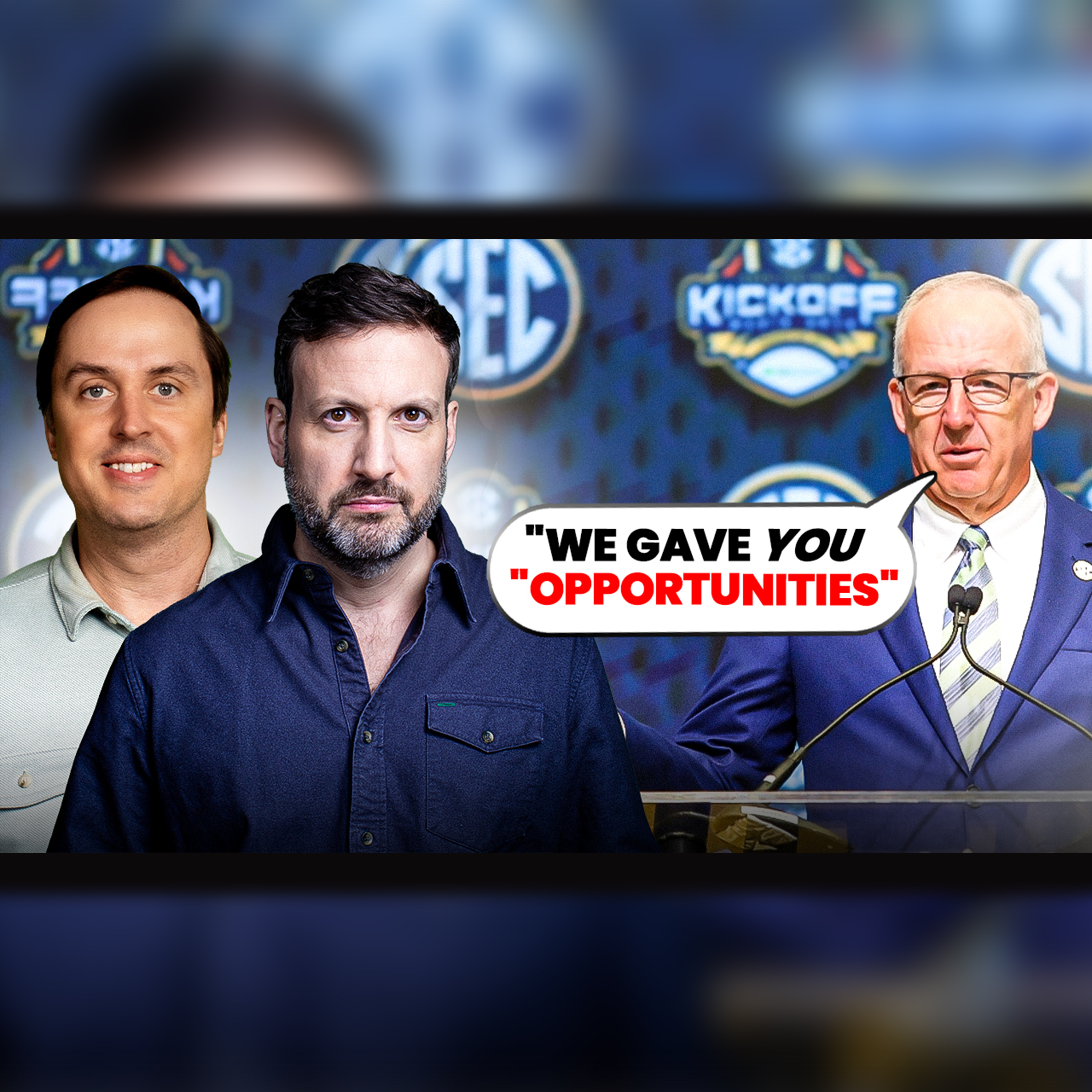 Live From SEC Media Days + SEC Commissioner, Greg Sankey and Tennessee HC, Josh Heupel | episode artwork
