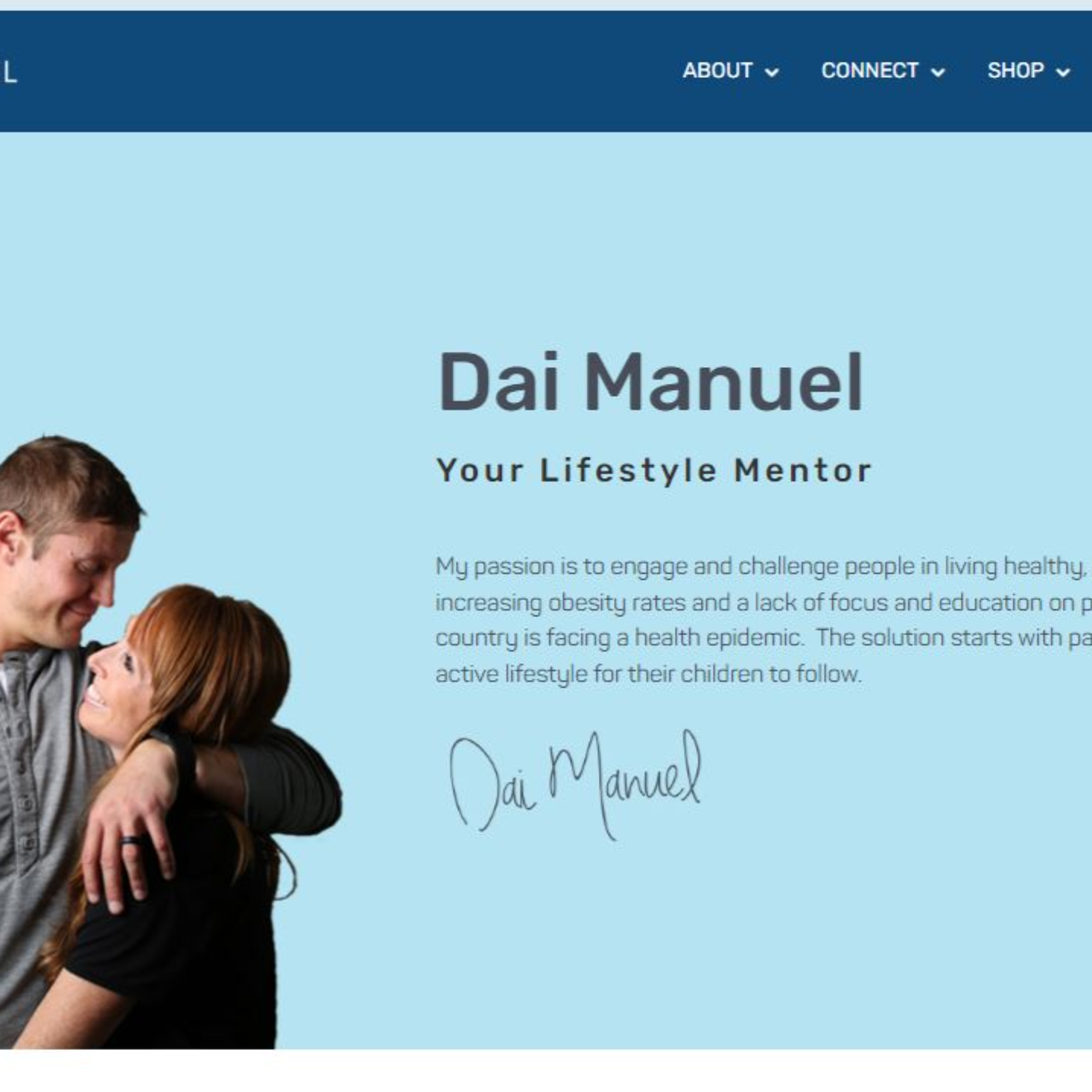 Lifestyle Business Mentor, Life Coach, Author & TEDx Speaker Dai Manuel