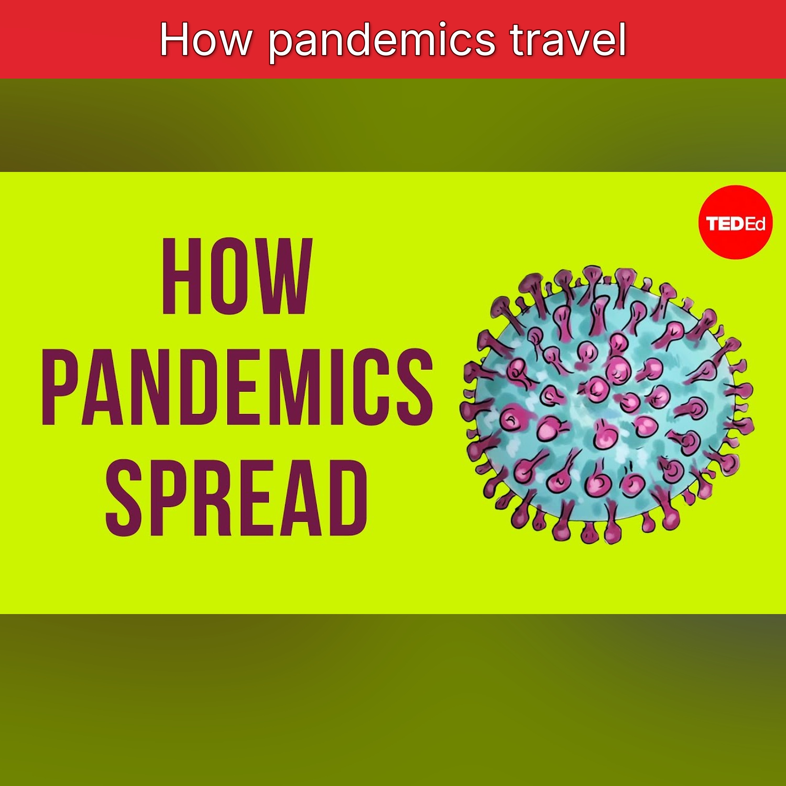 How pandemics travel episode artwork