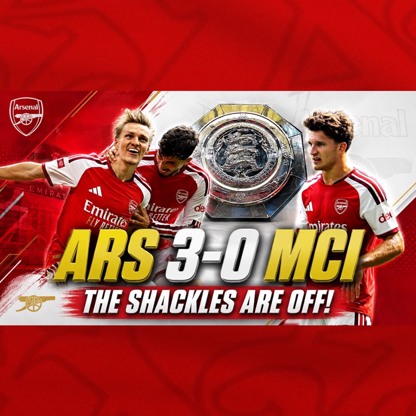 Arsenal 3-0 Man City | The shackles are off! | Odegaard & Tzolis on fire episode artwork