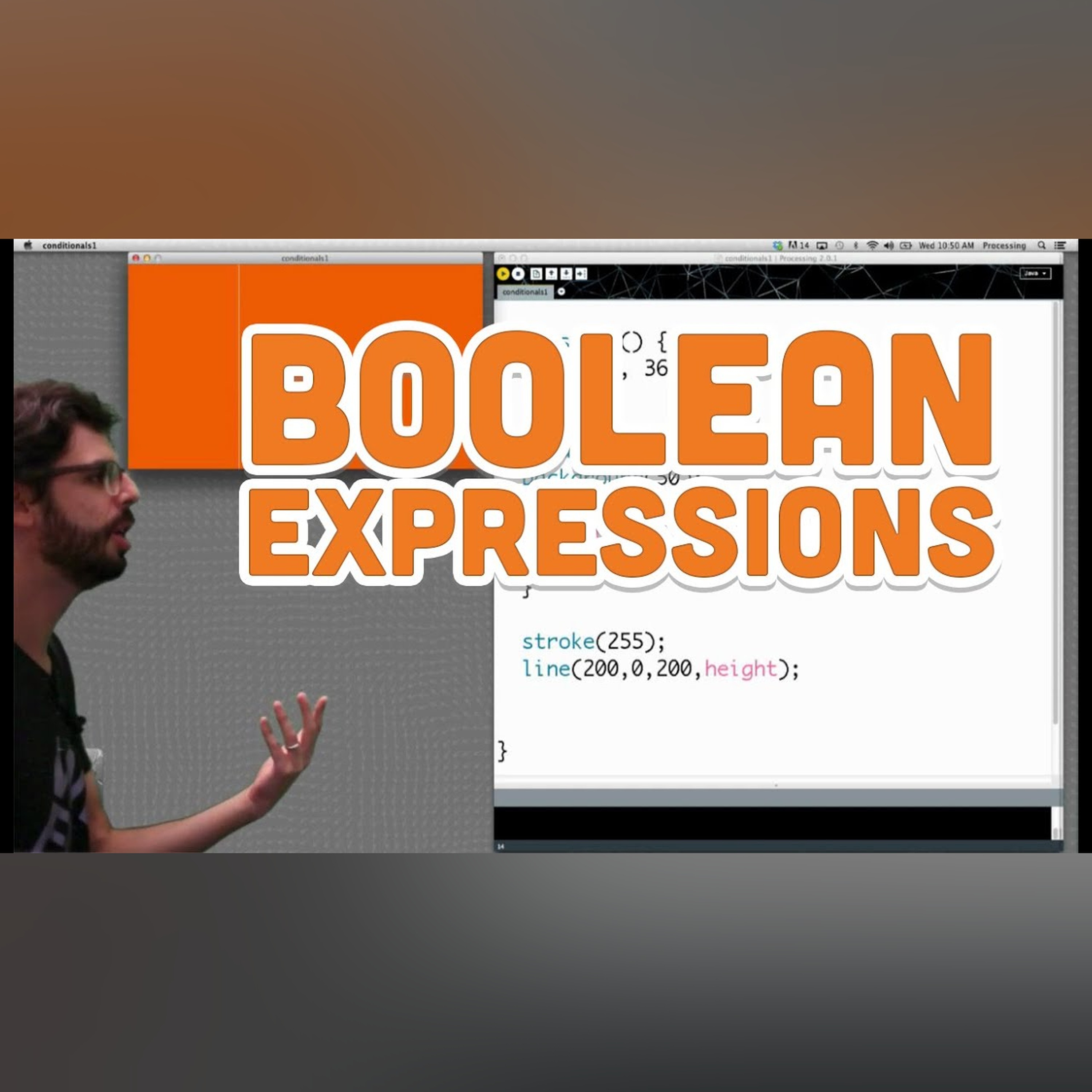 5.1: Boolean Expressions - Processing Tutorial episode artwork