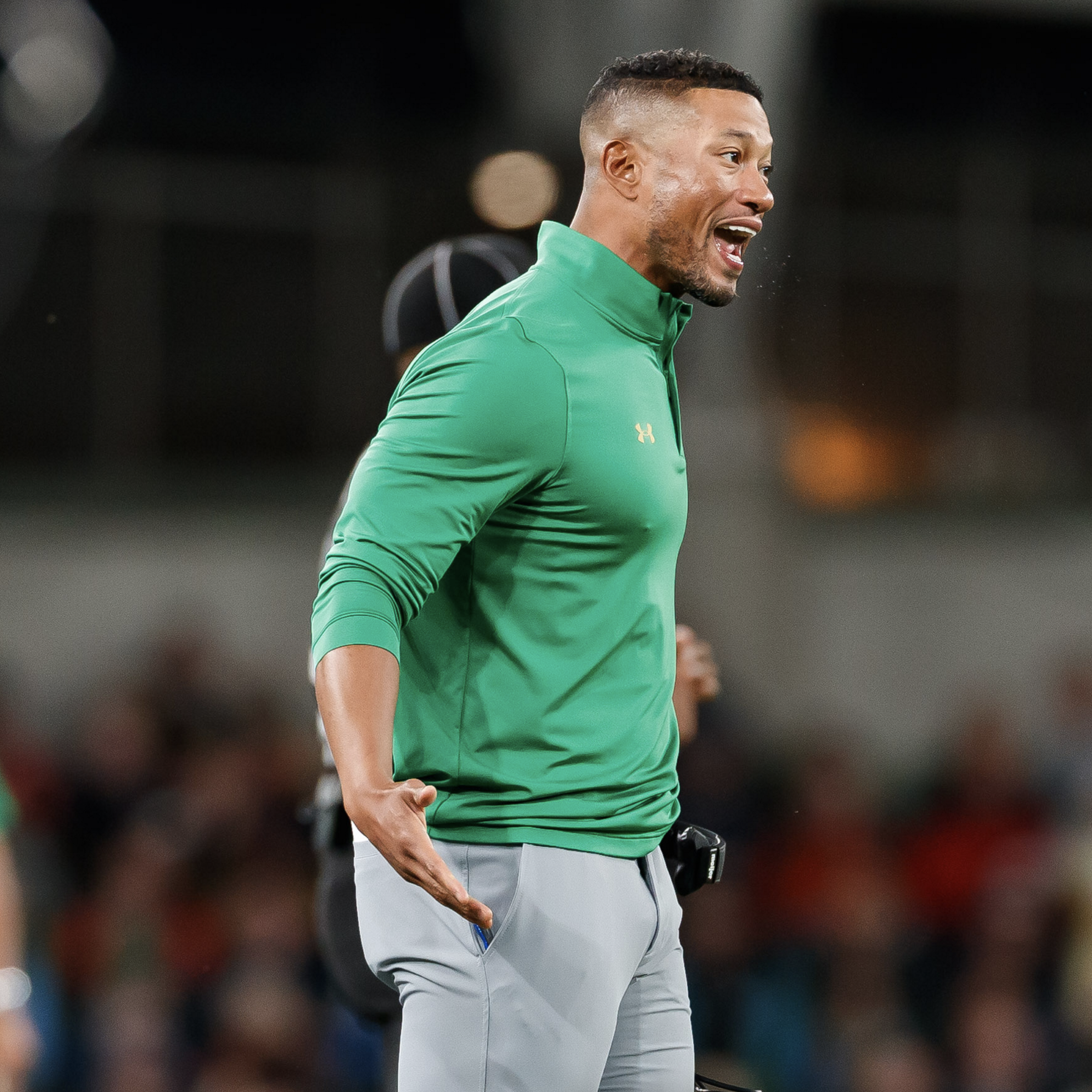 Let's talk about a shirtless Marcus Freeman