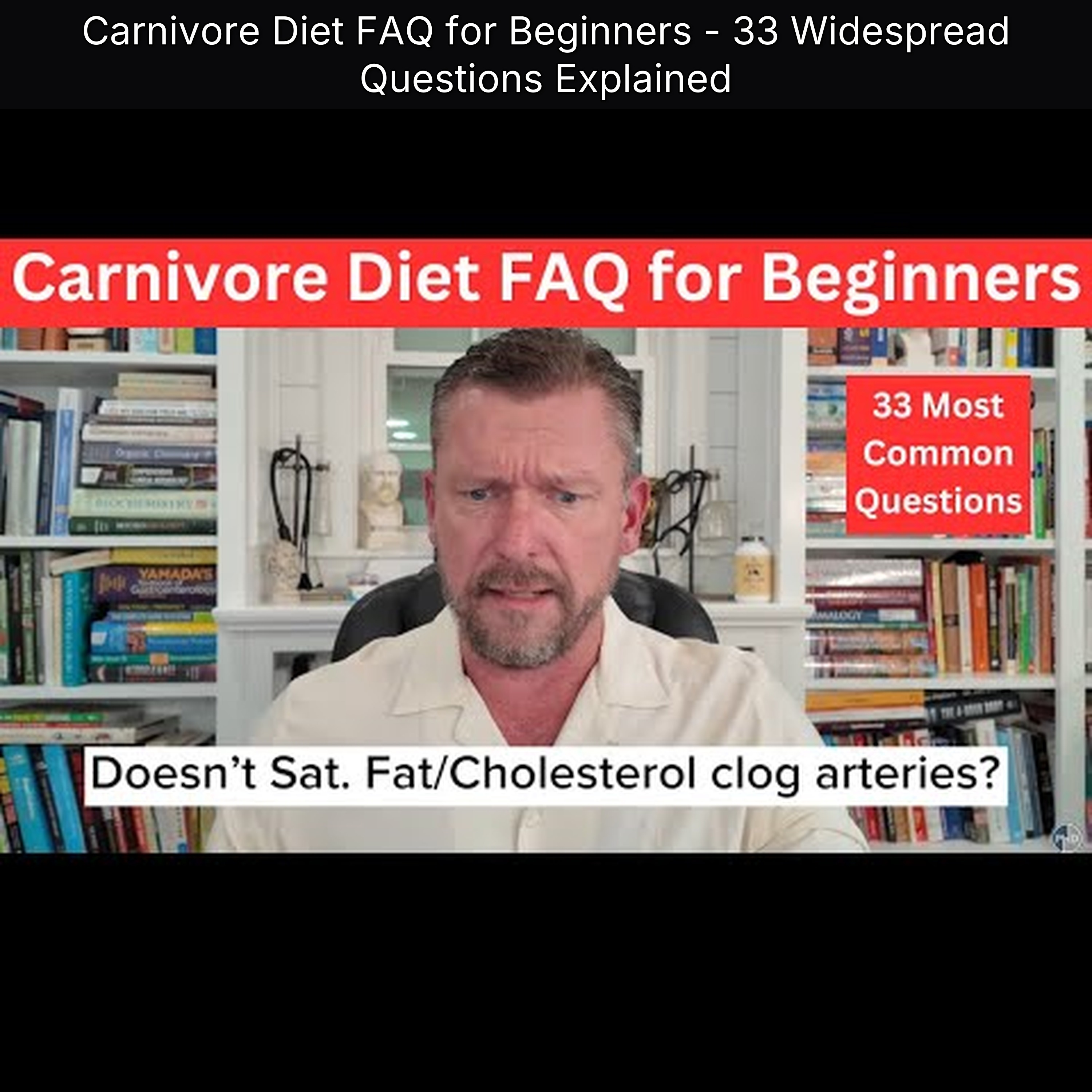 Carnivore Diet FAQ for Beginners - 33 Widespread Questions Explained episode artwork