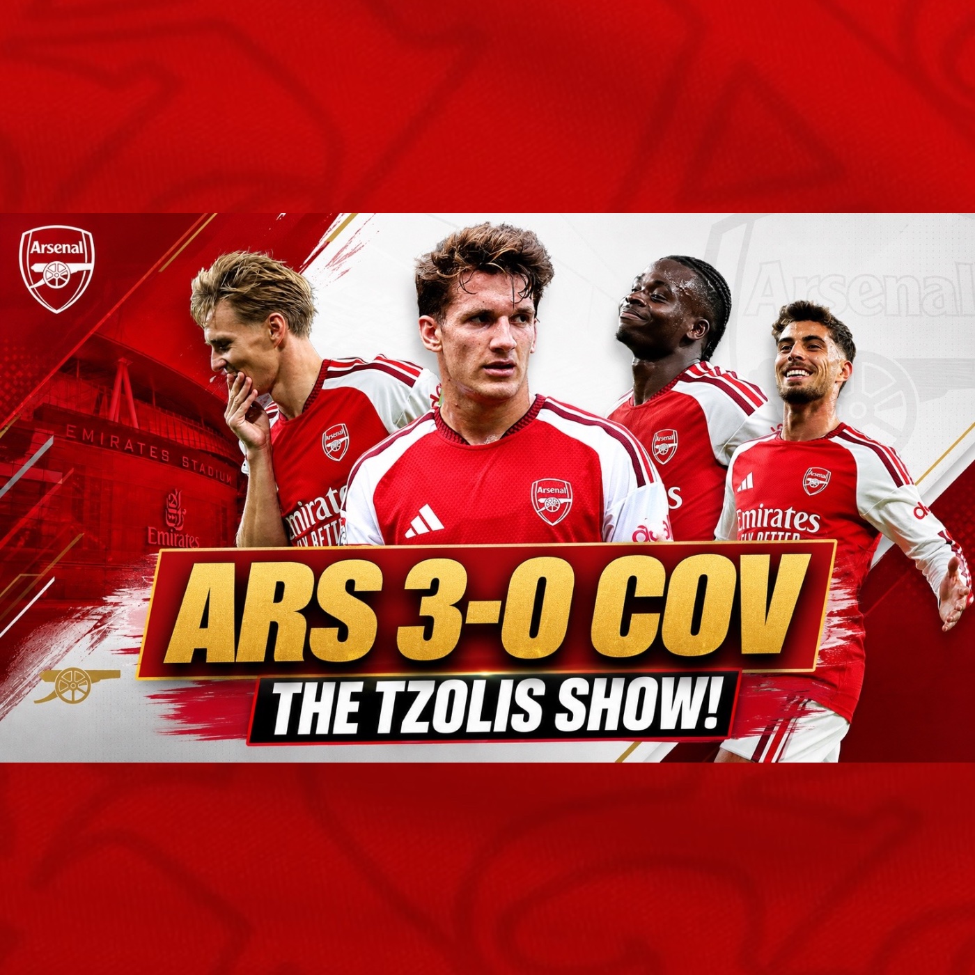 Arsenal 3-0 Coventry | The Tzolis show | Havertz, Saka & Odegaard all score | Wrighty on Martinelli