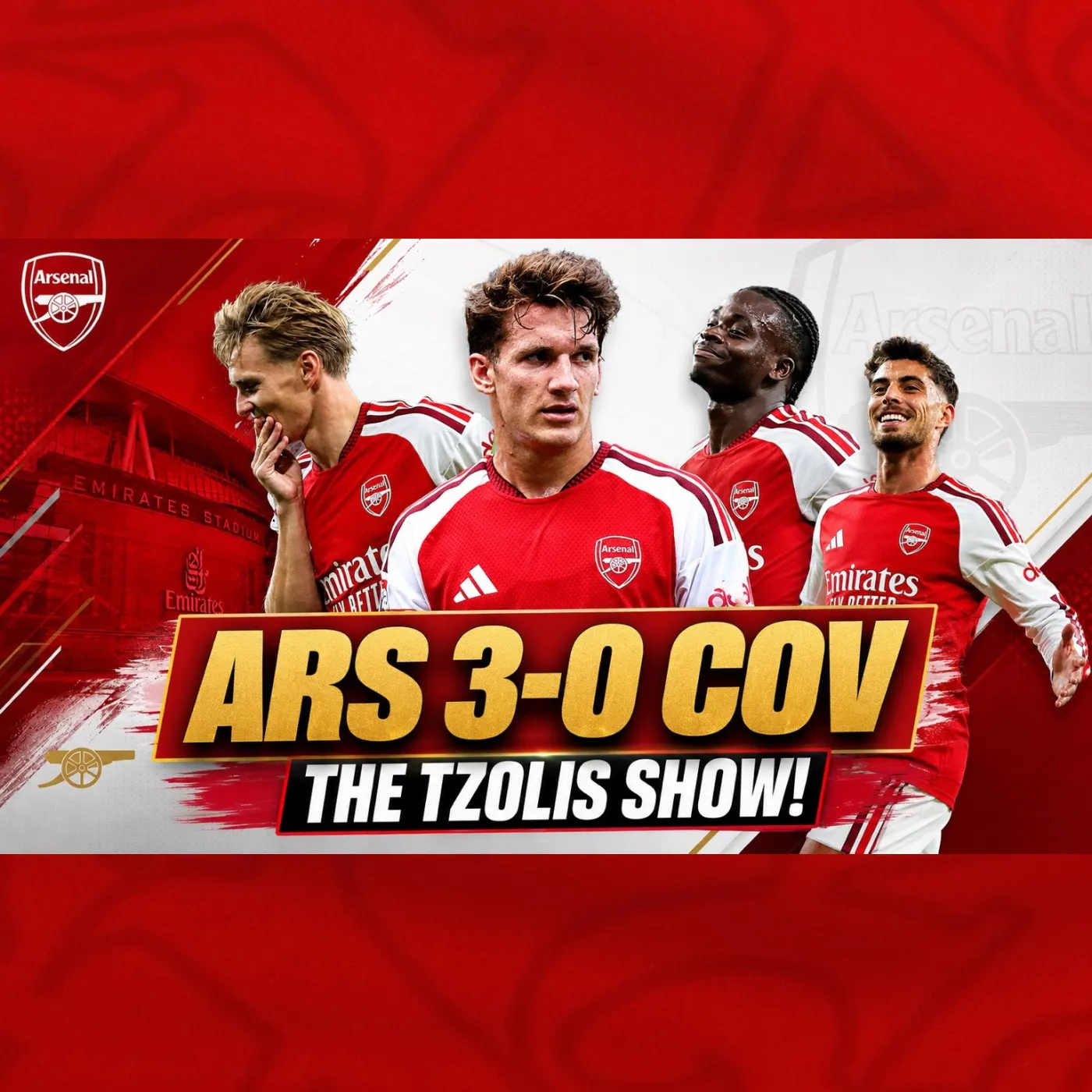 Arsenal 3-0 Coventry | The Tzolis show | Havertz, Saka & Odegaard all score | Wrighty on Martinelli