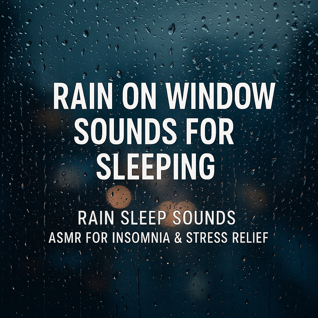 Rain on Window Sounds for Sleeping | Rain Sleep Sounds | ASMR for Insomnia & Stress Relief
