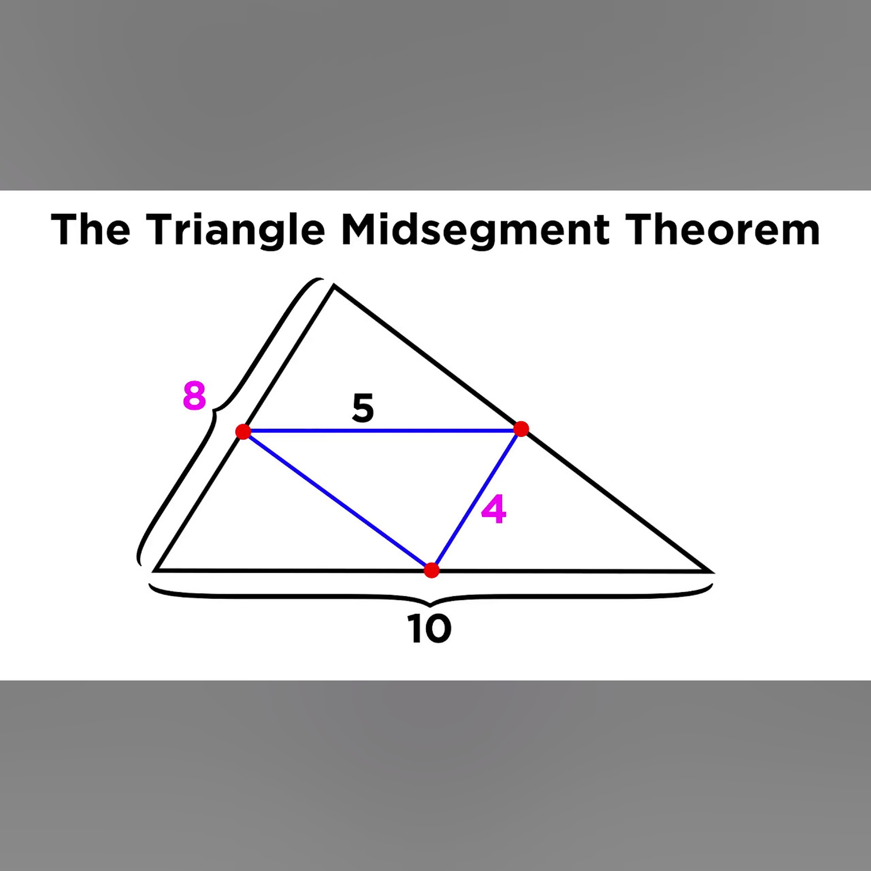 The Triangle Midsegment Theorem
