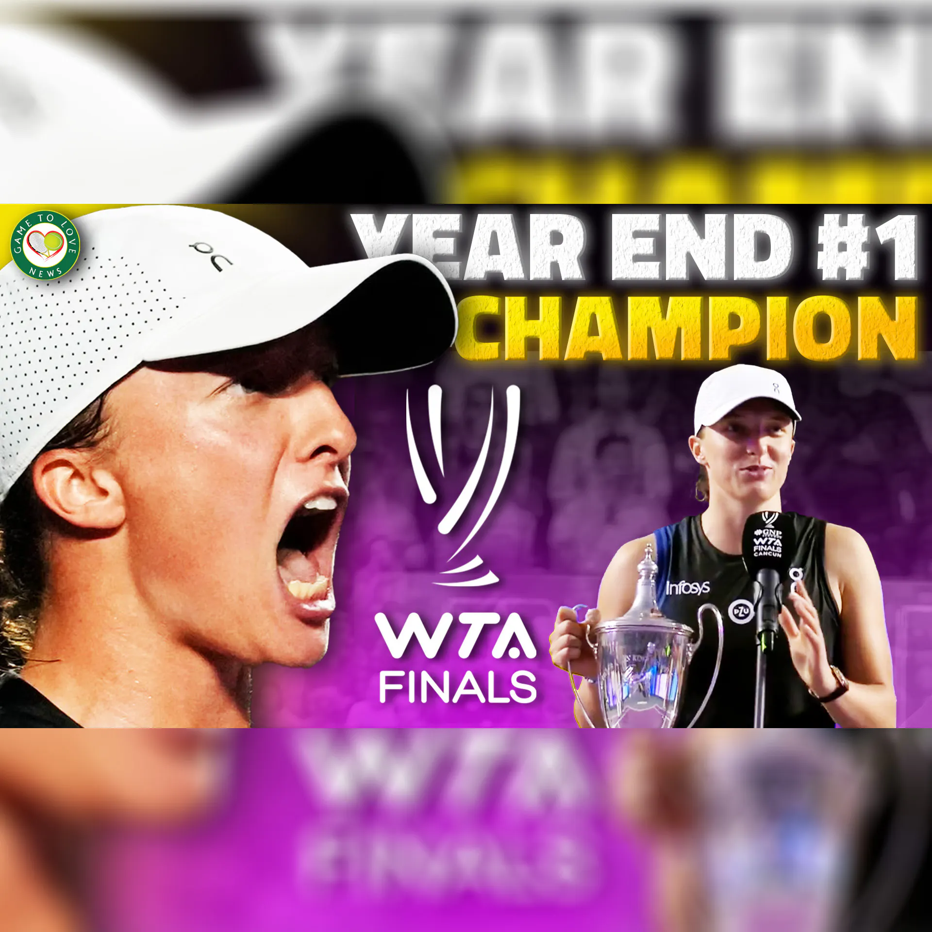 Iga Swiatek WINS WTA Finals 2023 & Year End No. 1 🏆 | GTL Tennis News