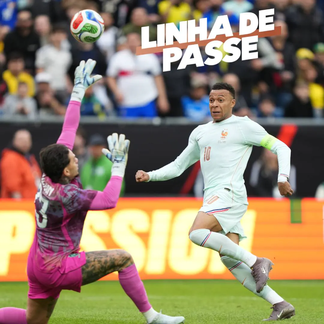 Mbappé brilha, e Brasil perde para a França em amistoso preparatório para a Copa - Linha de Passe Mbappé brilha, e Brasil perde para a França em amistoso preparatório para a Copa - Linha de Passe