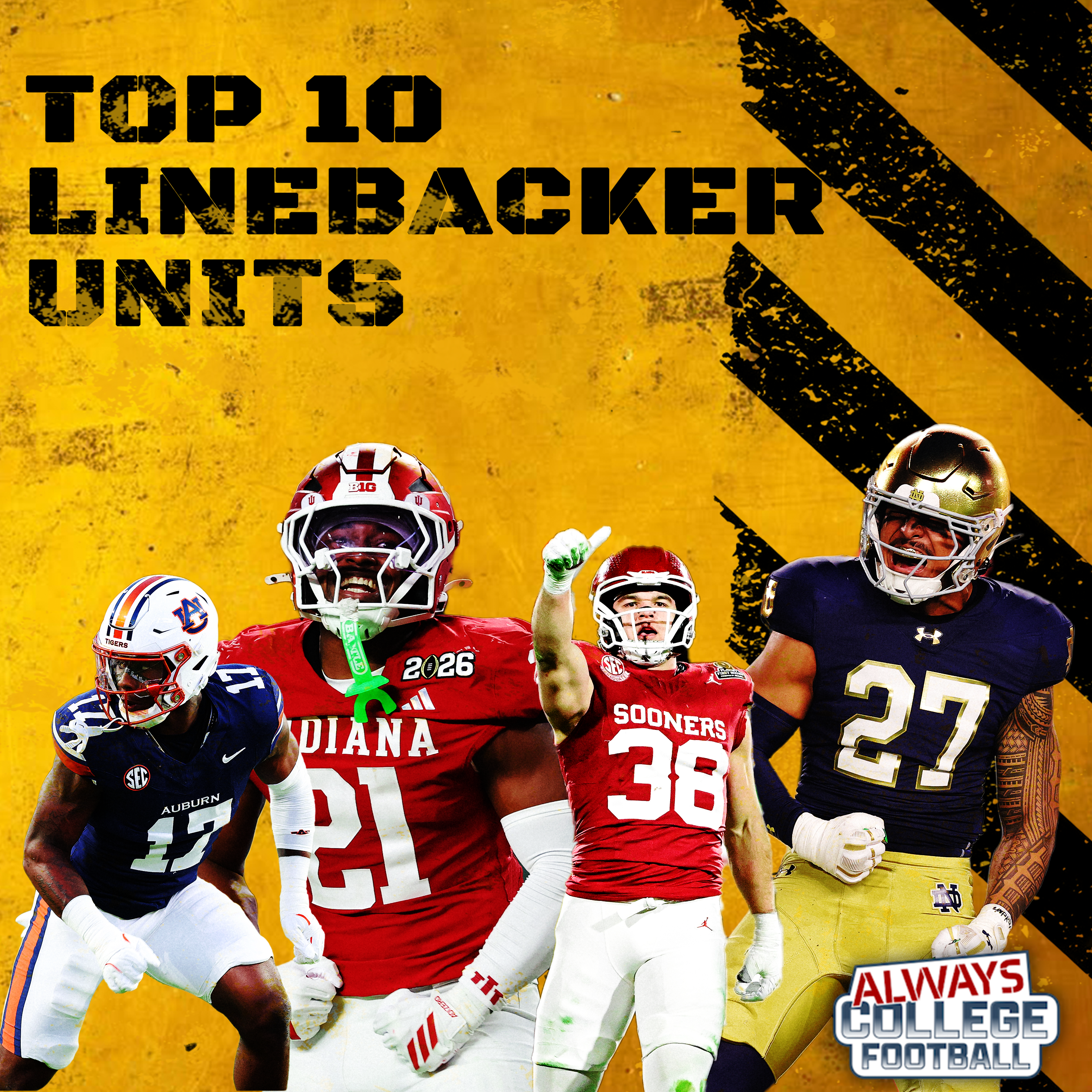 Top 10 Linebacker units in College Football | Always College Football